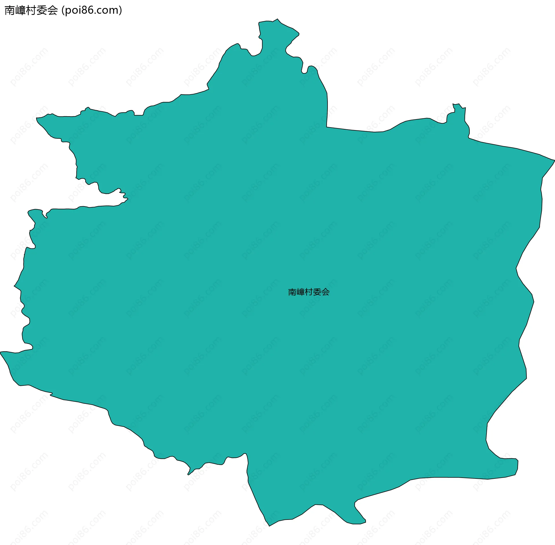 南嶂村委会边界地图