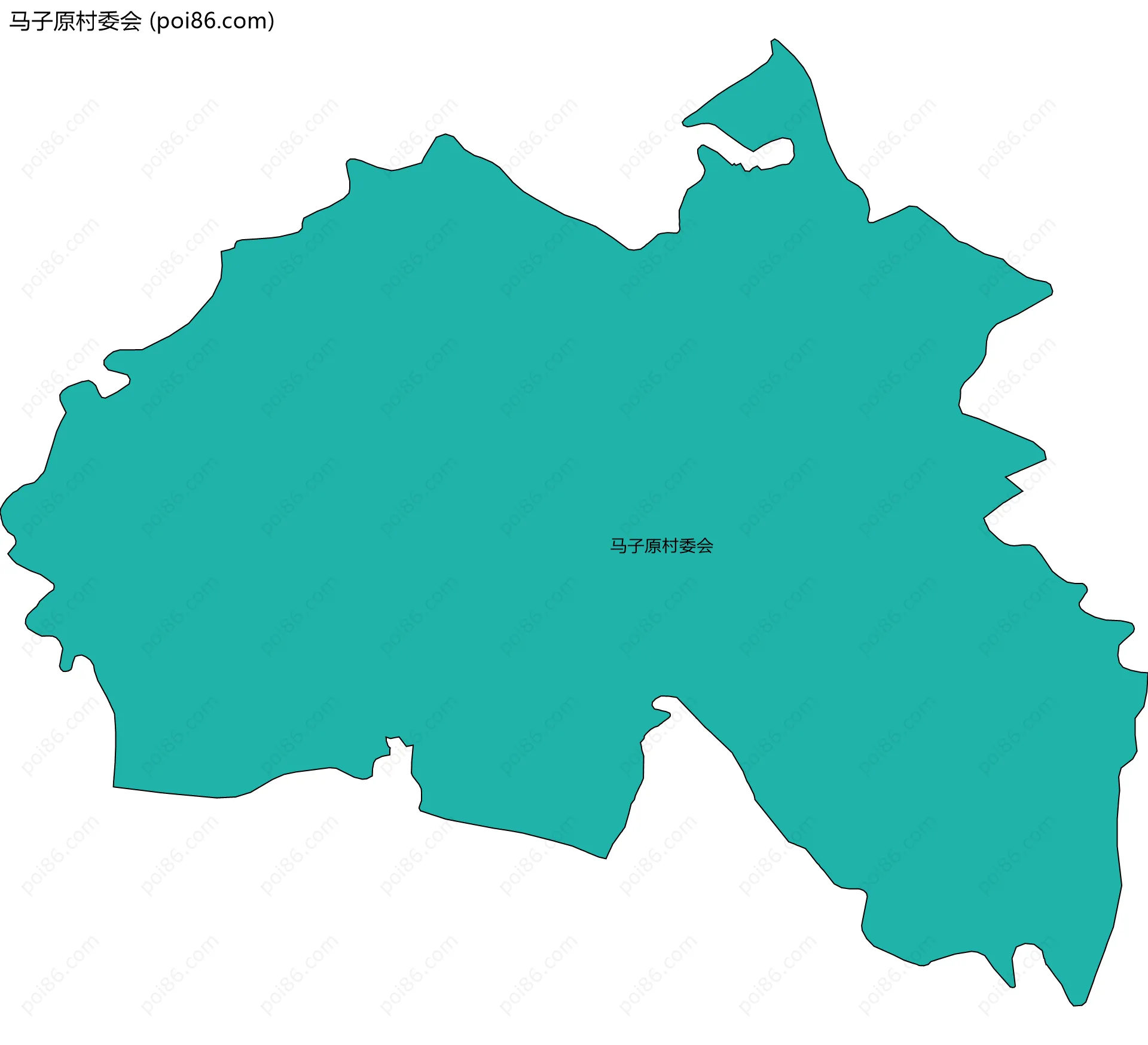 马子原村委会边界地图