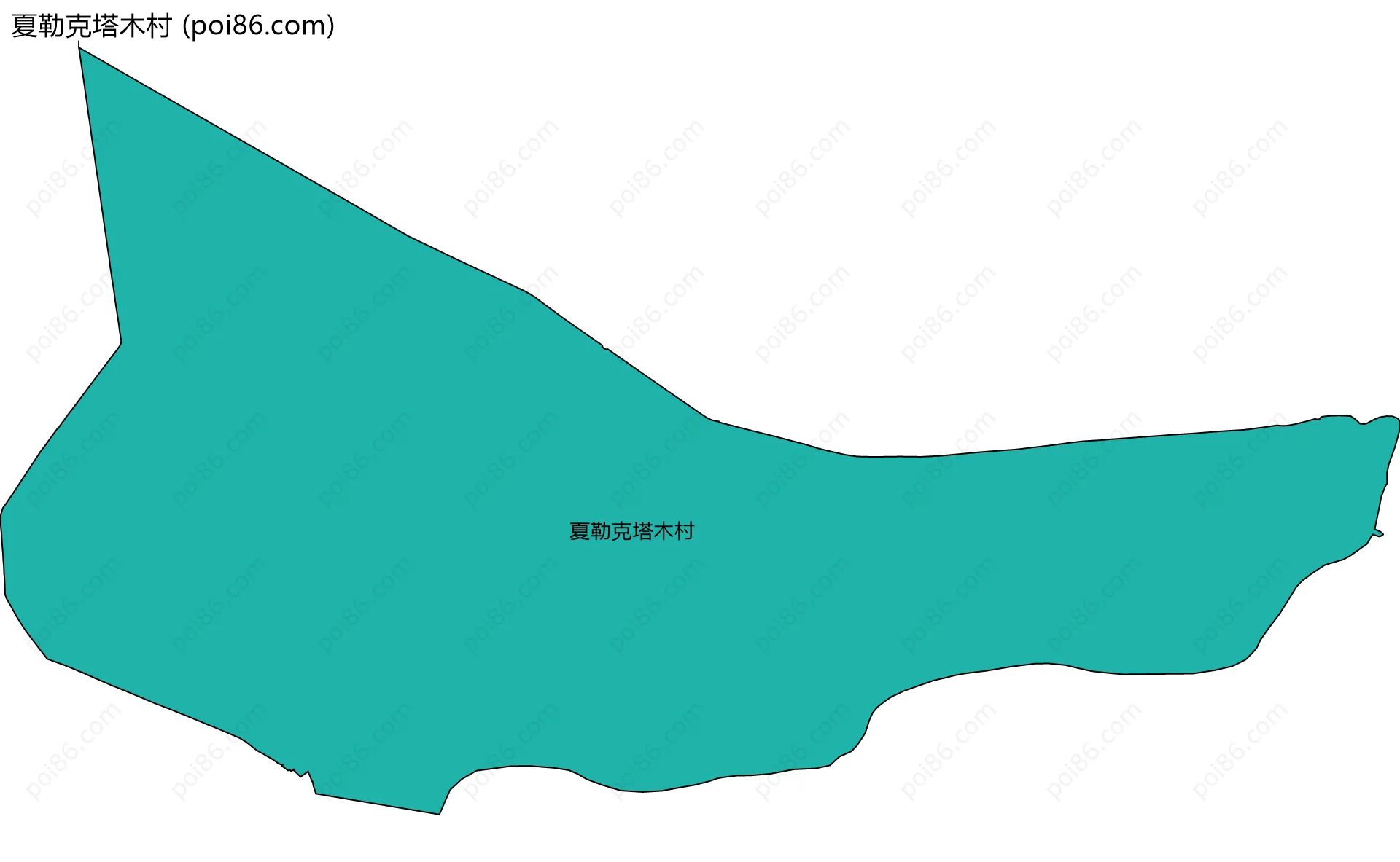 夏勒克塔木村边界地图