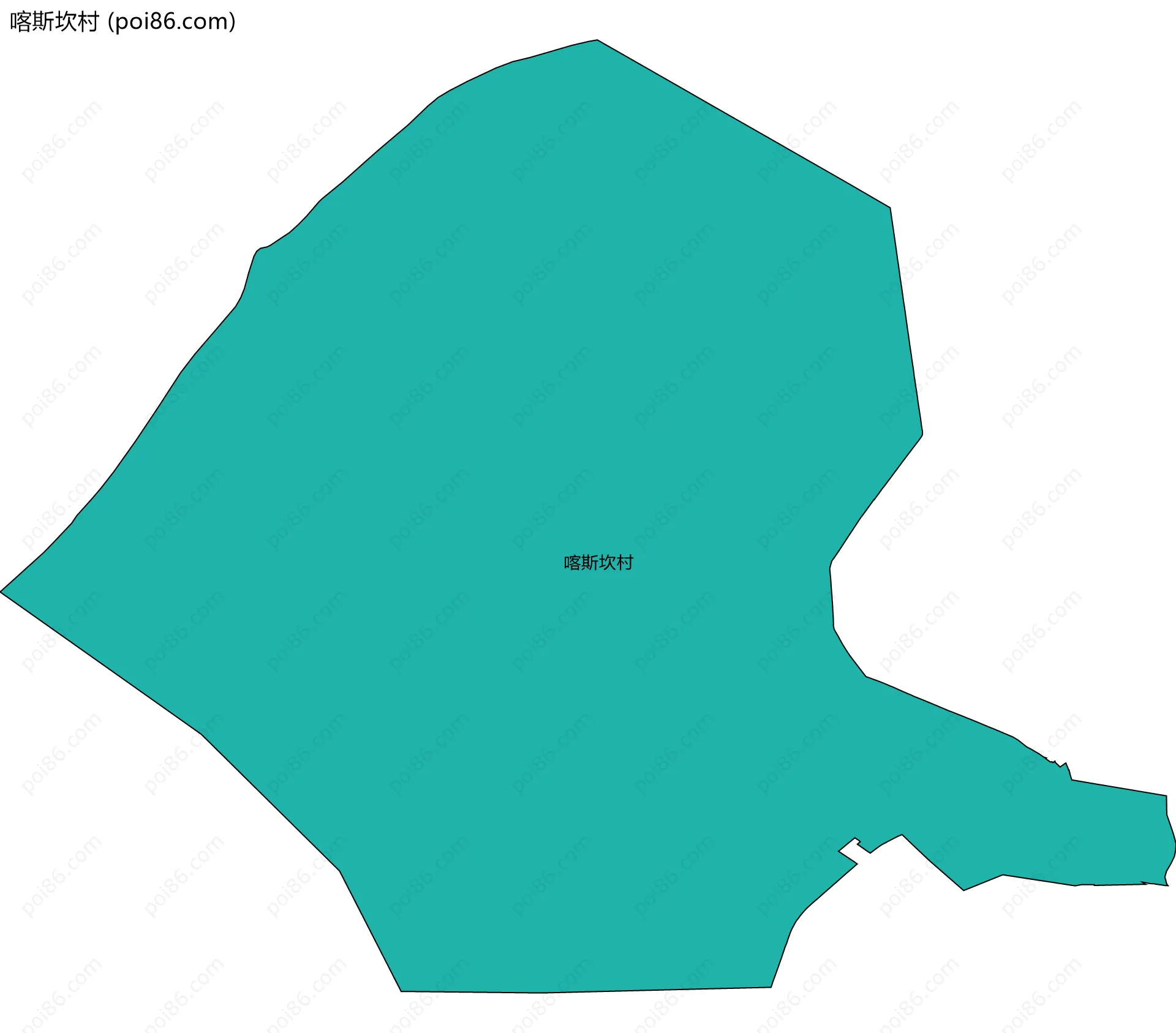 喀斯坎村边界地图