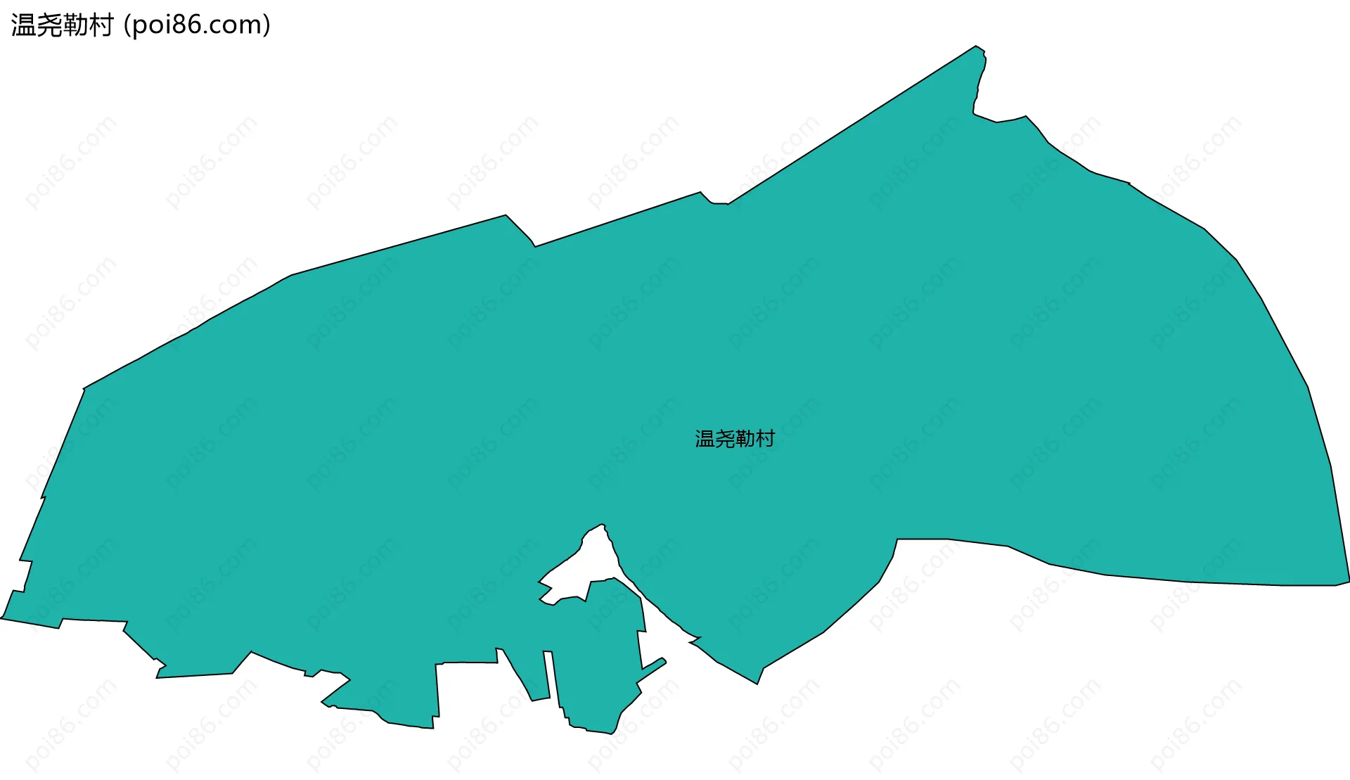 温尧勒村边界地图