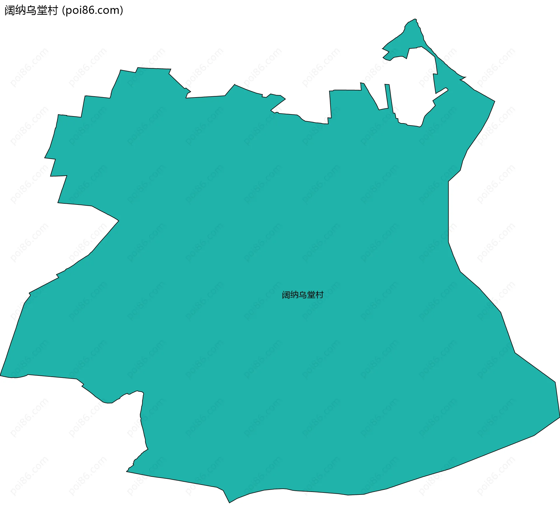 阔纳乌堂村边界地图