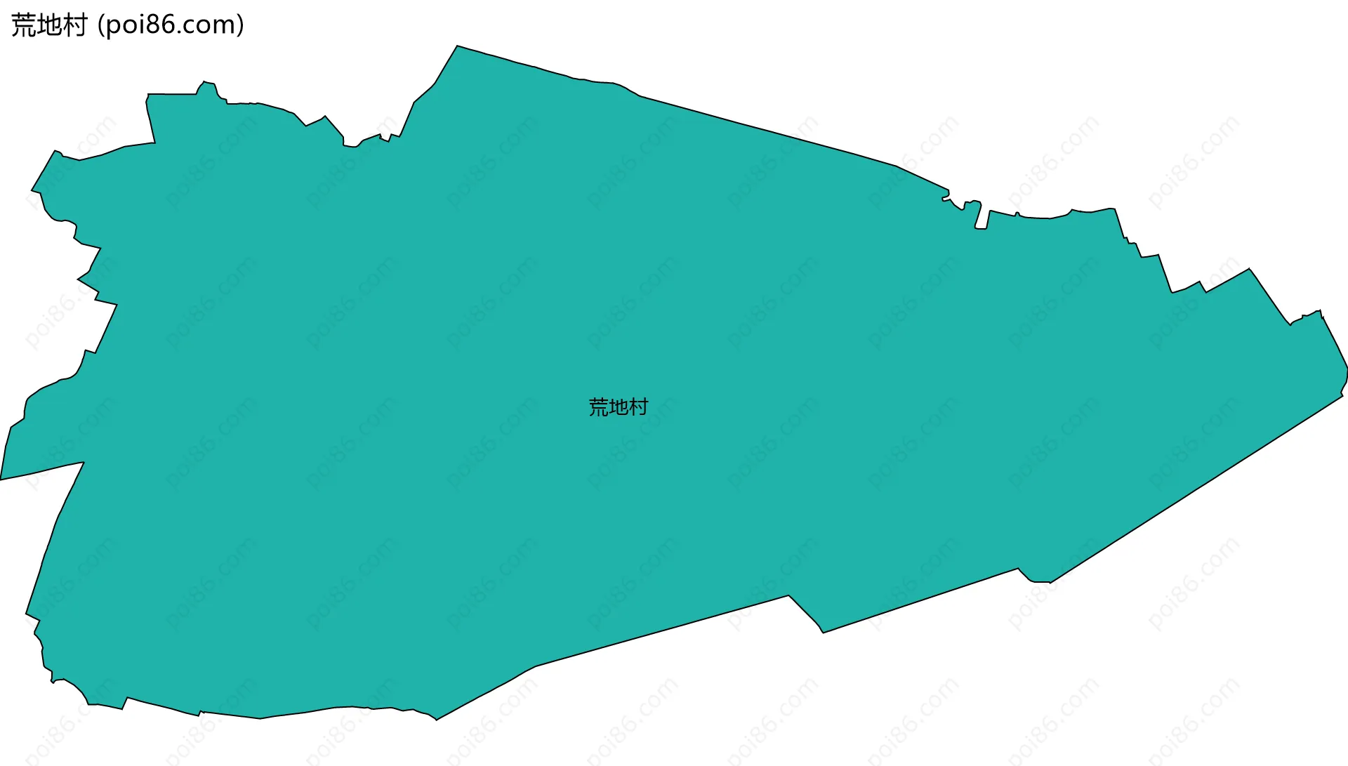 荒地村边界地图