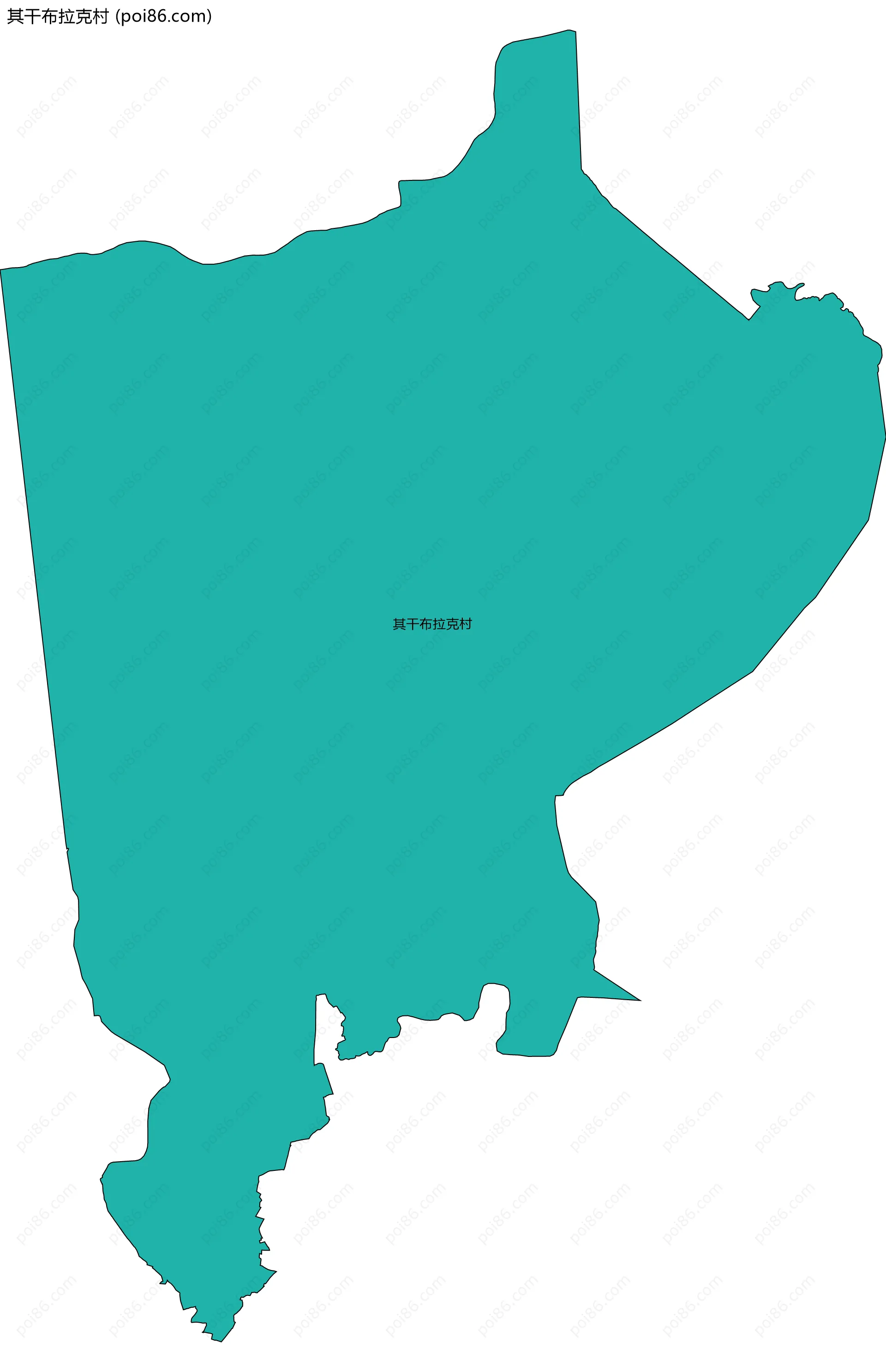 其干布拉克村边界地图