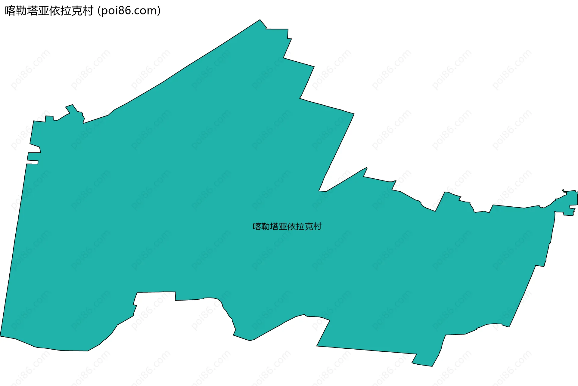 喀勒塔亚依拉克村边界地图