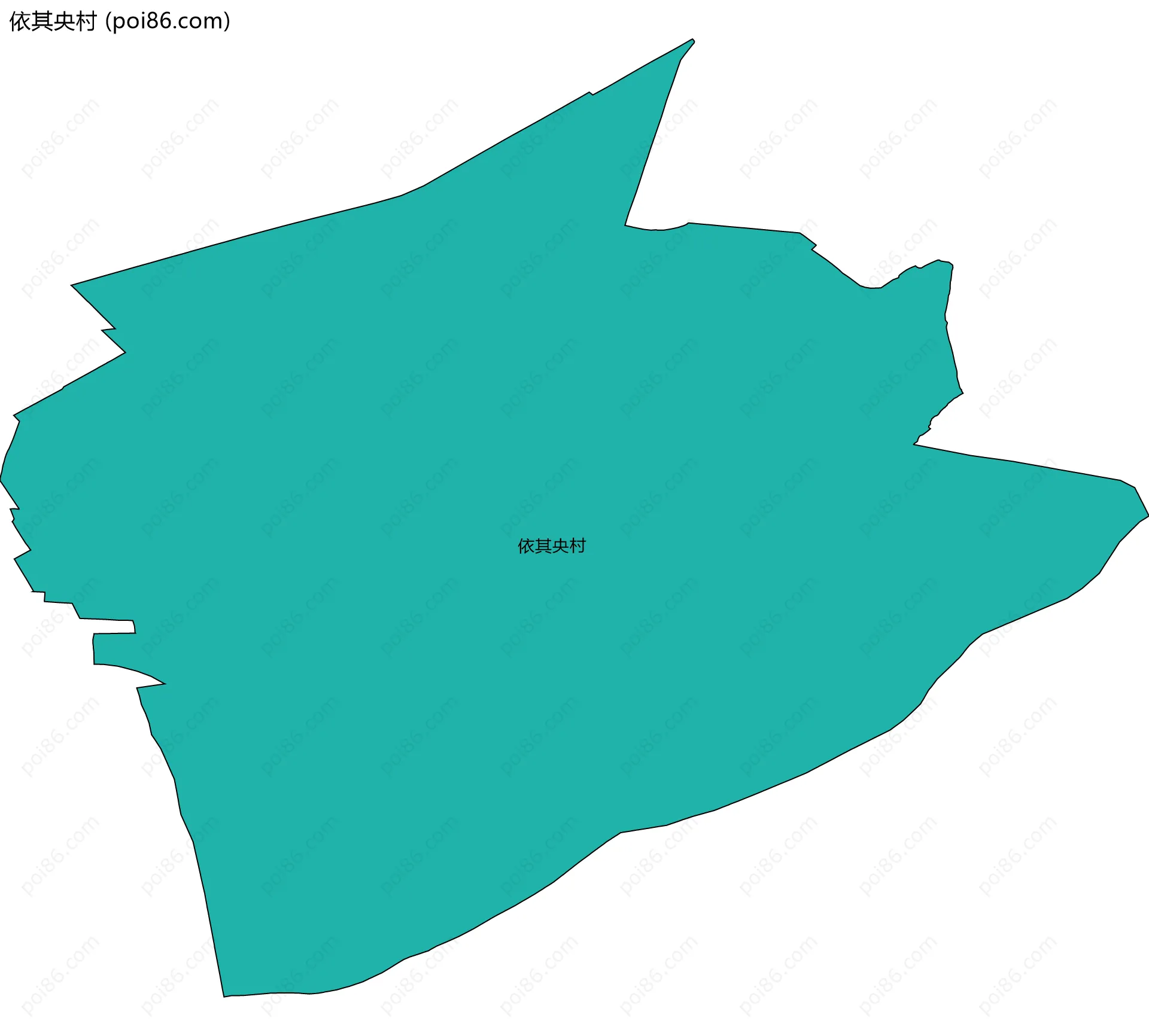 依其央村边界地图