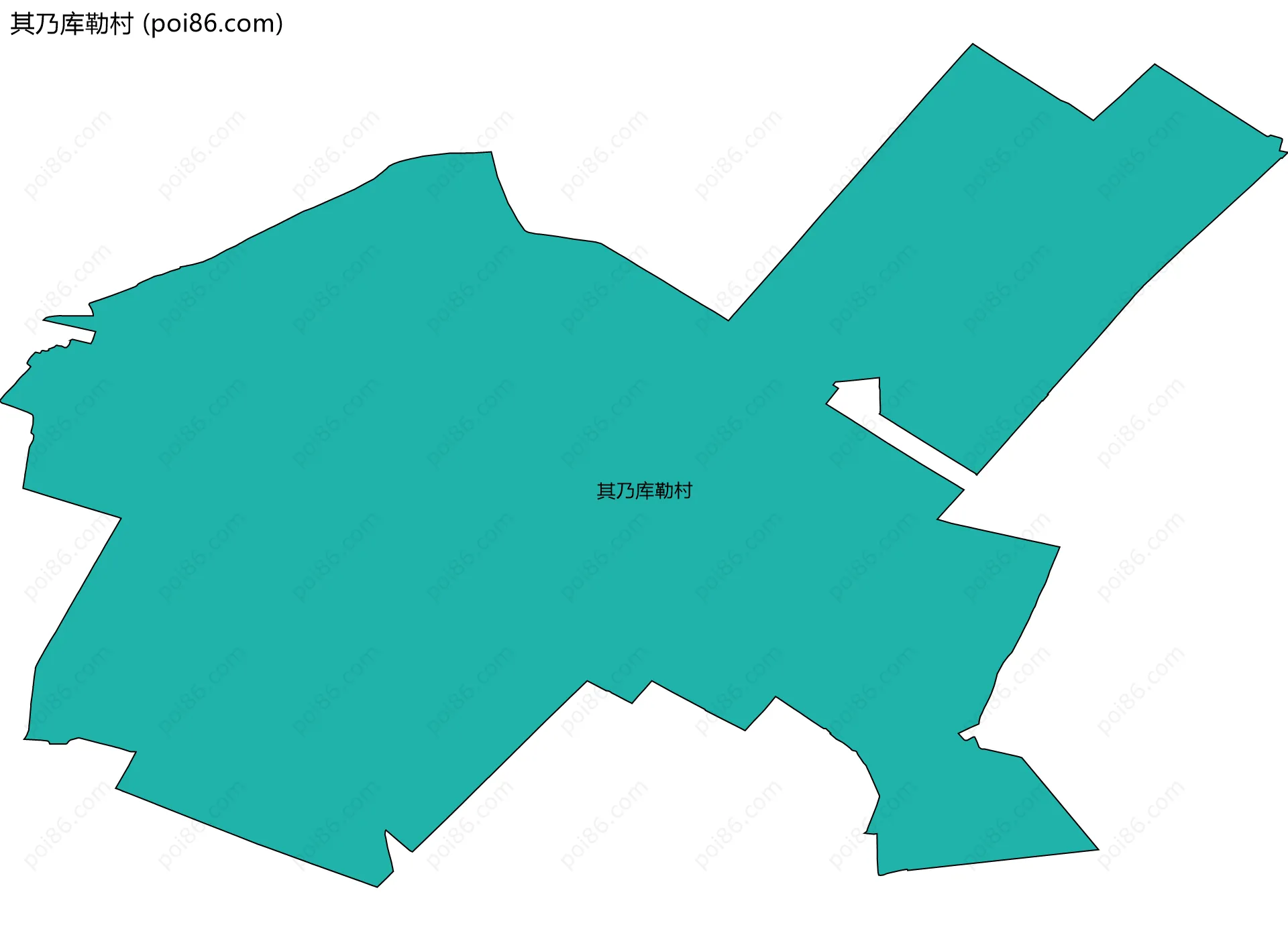 其乃库勒村边界地图