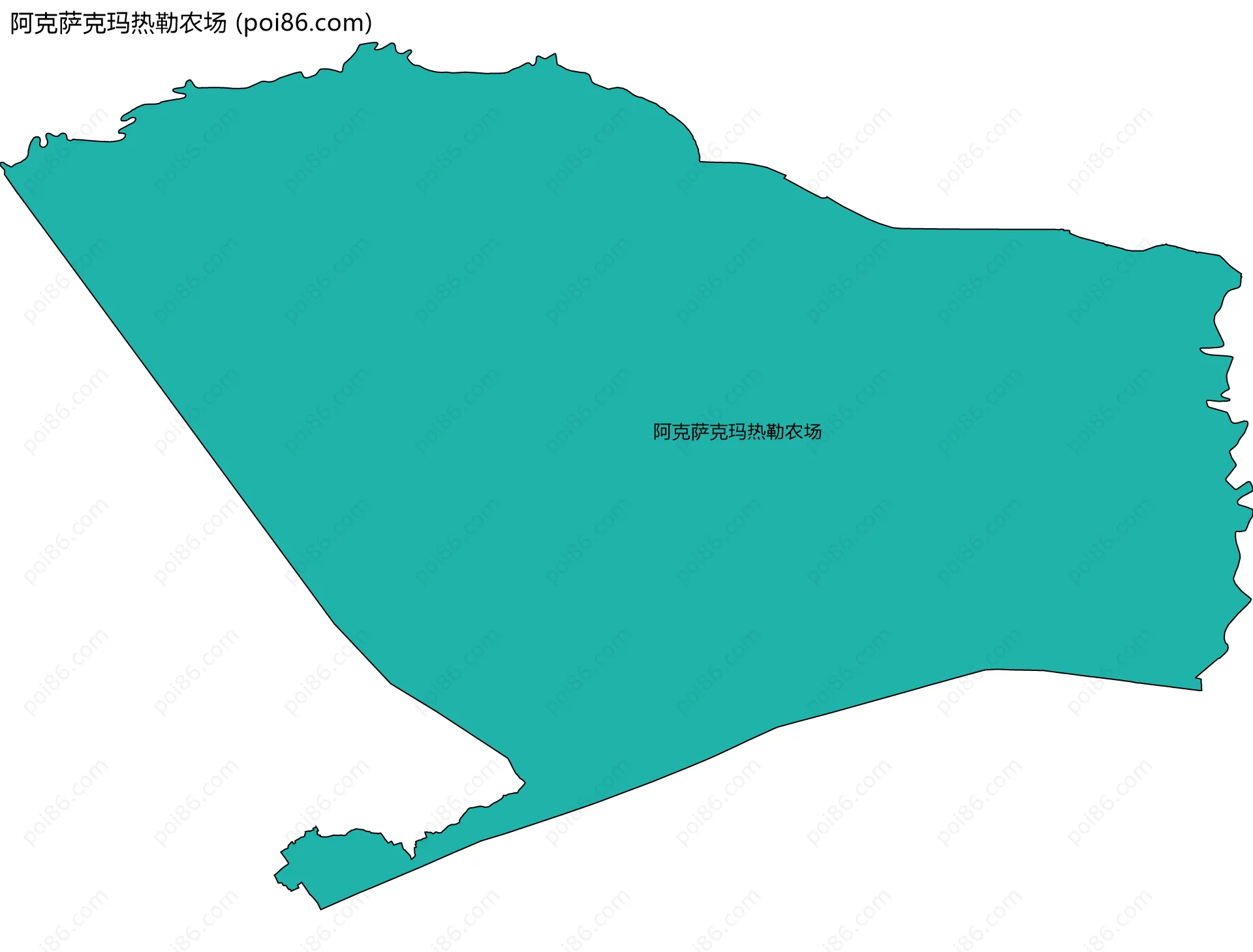 阿克萨克玛热勒农场边界地图