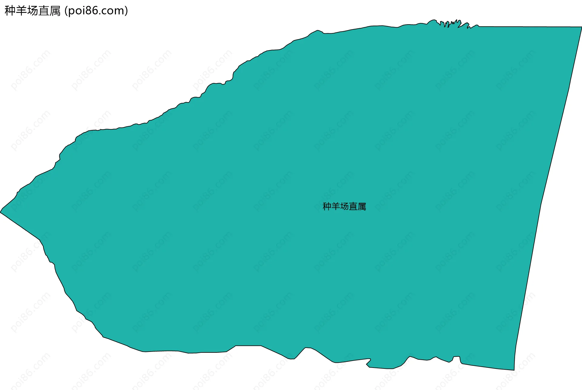 种羊场直属边界地图