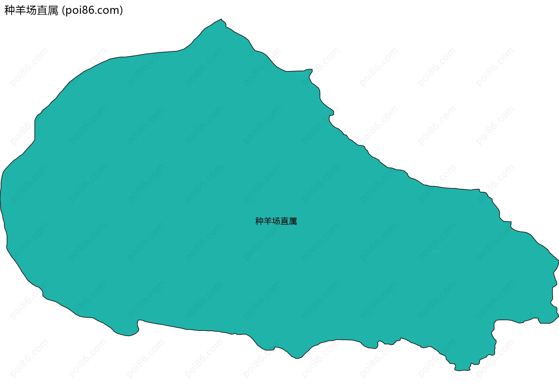 种羊场直属边界地图