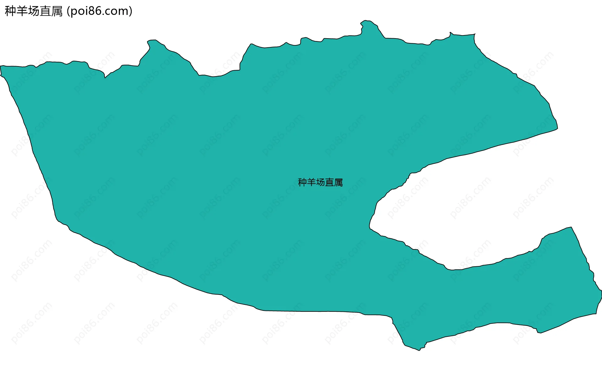 种羊场直属边界地图