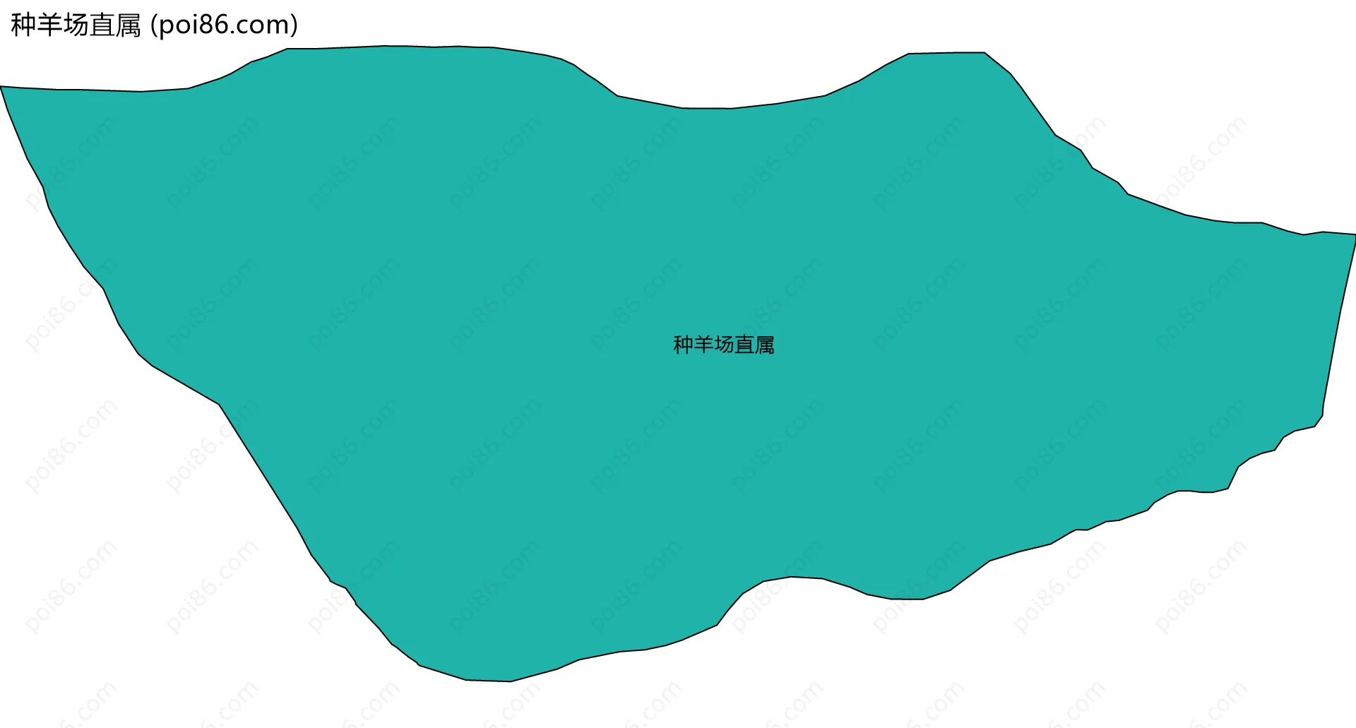 种羊场直属边界地图