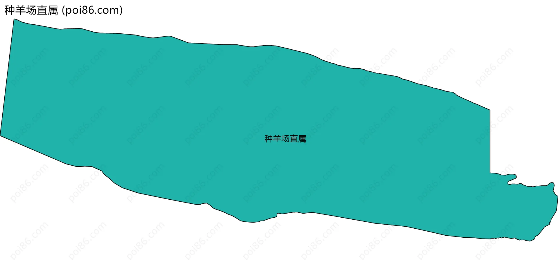 种羊场直属边界地图