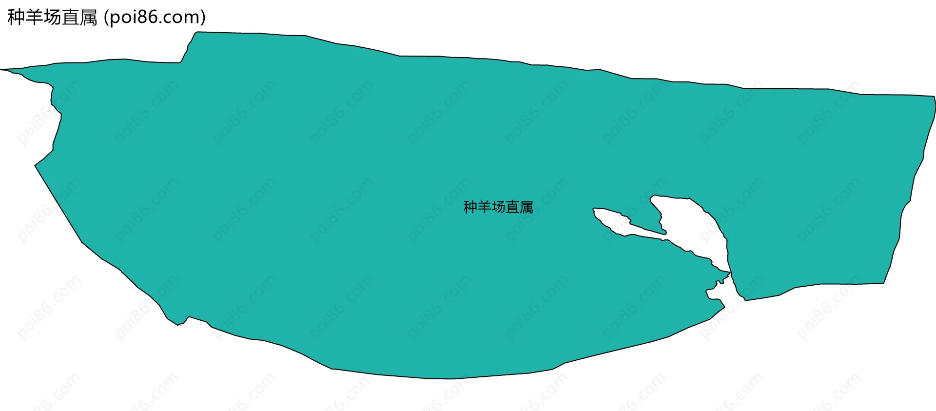 种羊场直属边界地图