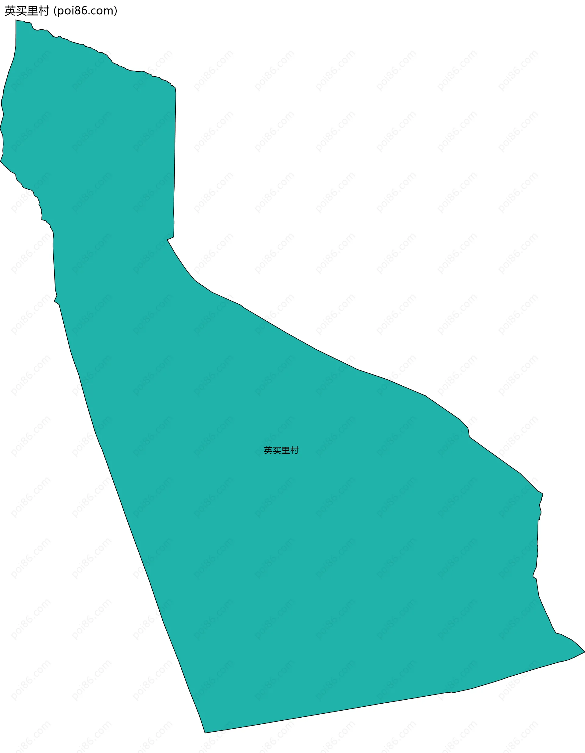英买里村边界地图