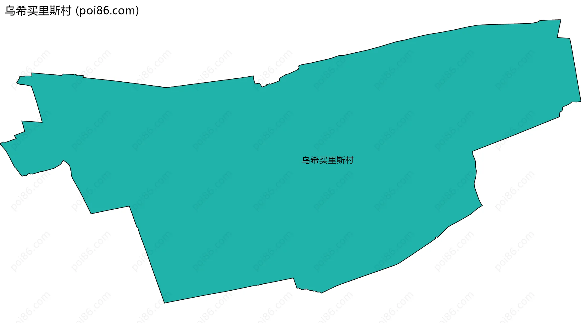 乌希买里斯村边界地图
