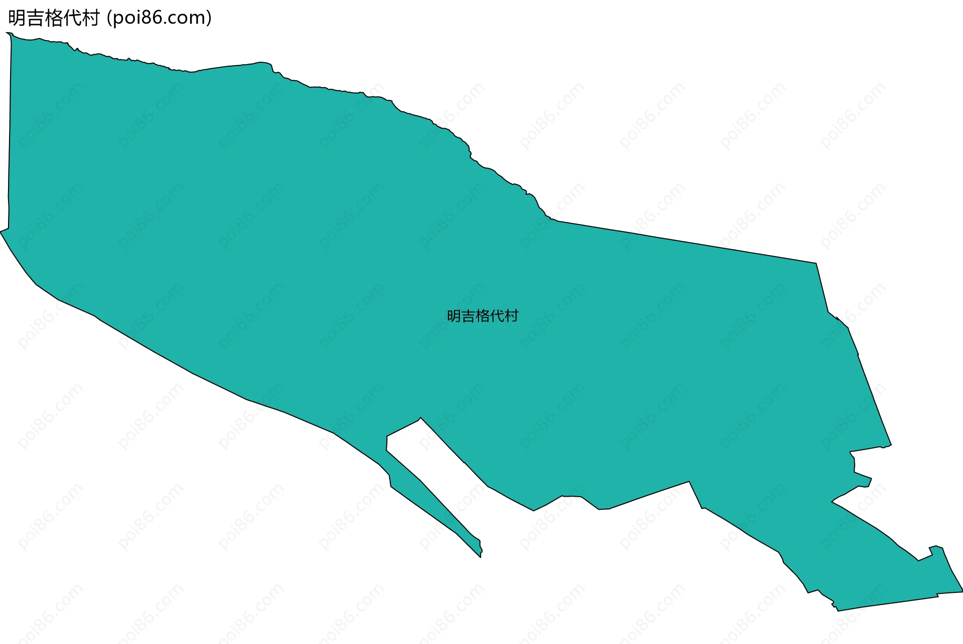 明吉格代村边界地图