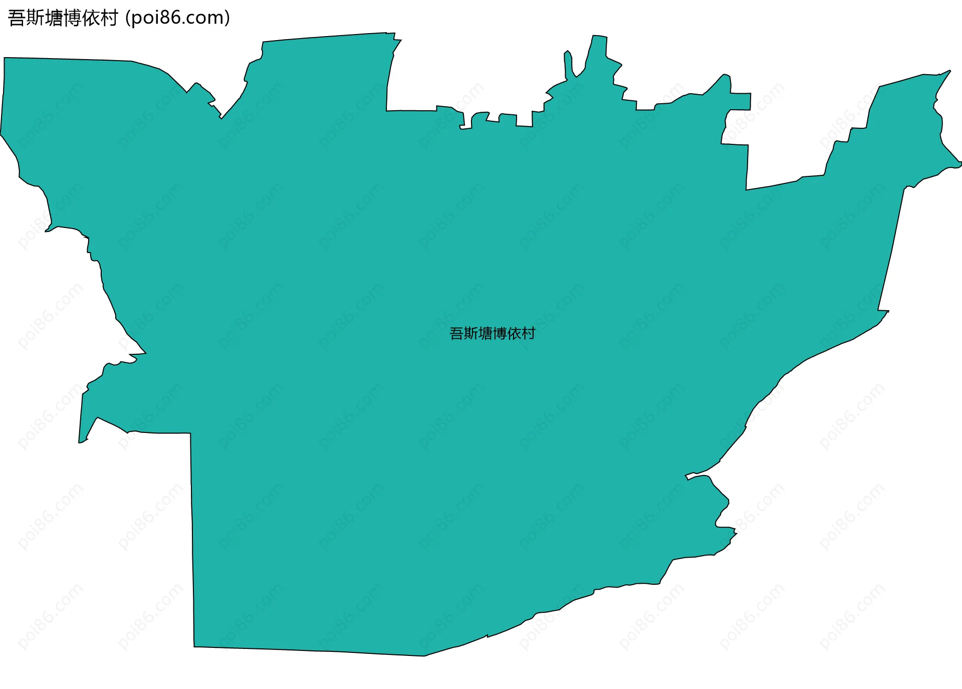 吾斯塘博依村边界地图