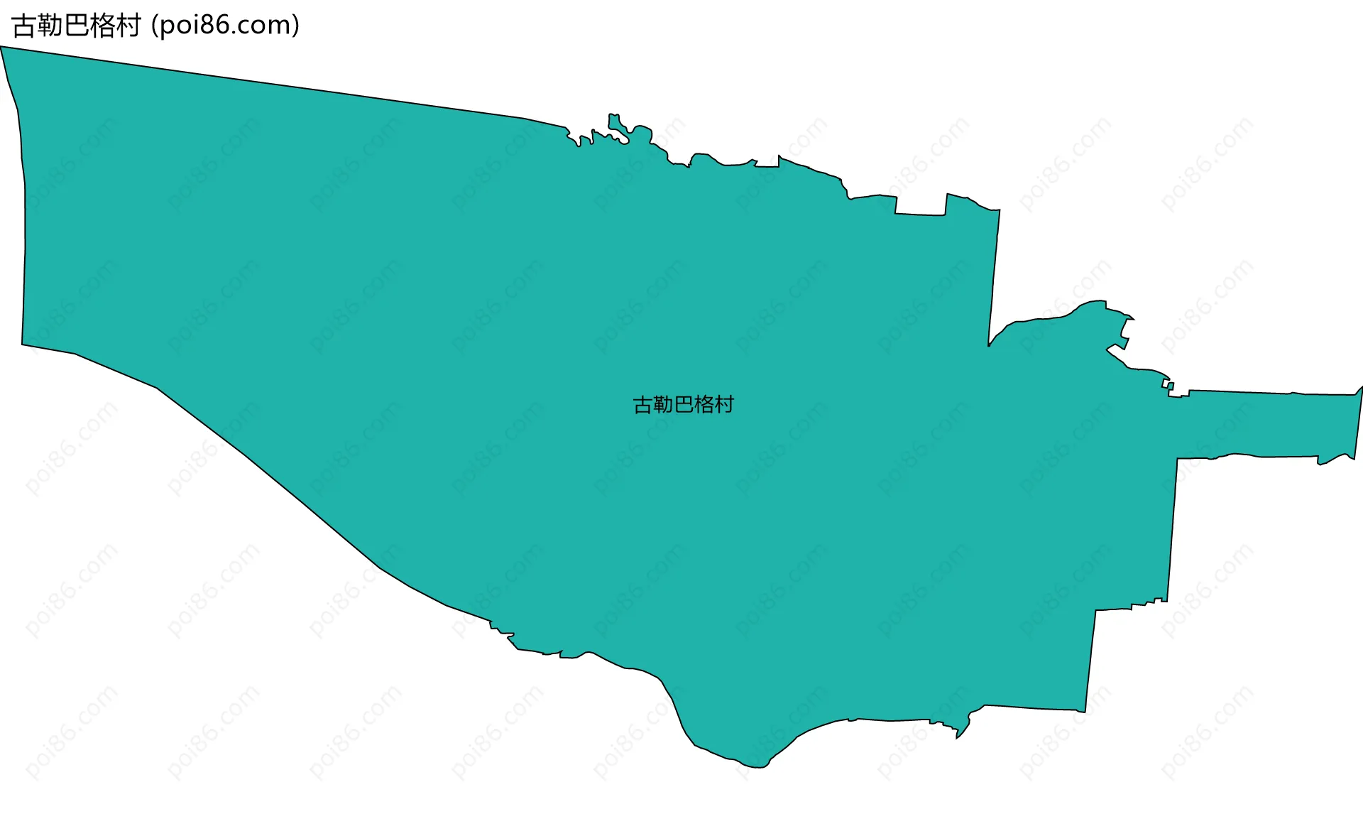 古勒巴格村边界地图