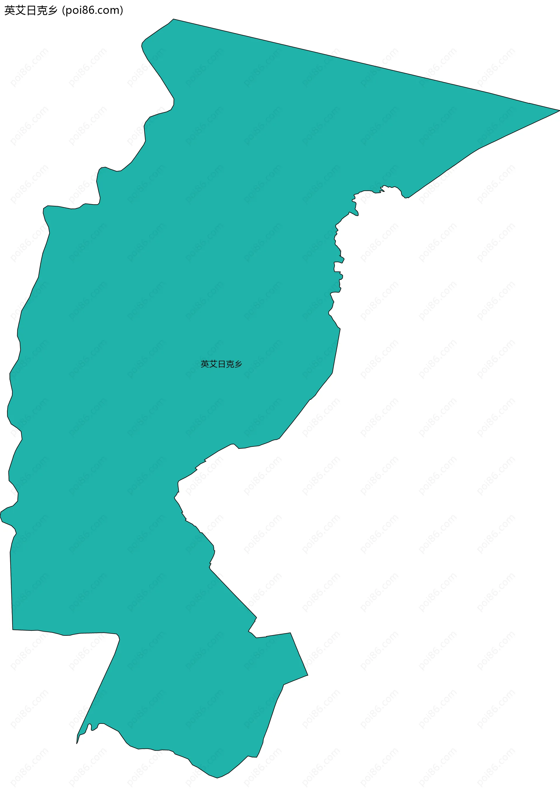 英艾日克乡边界地图