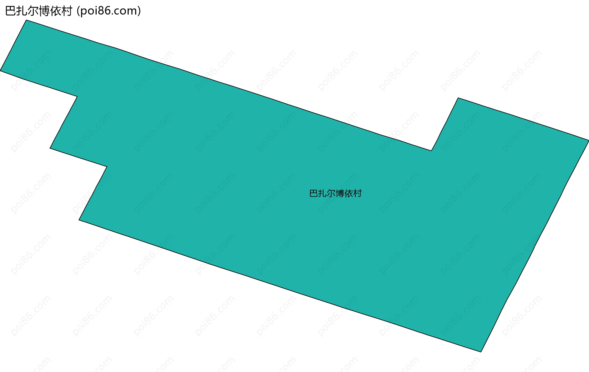 巴扎尔博依村边界地图