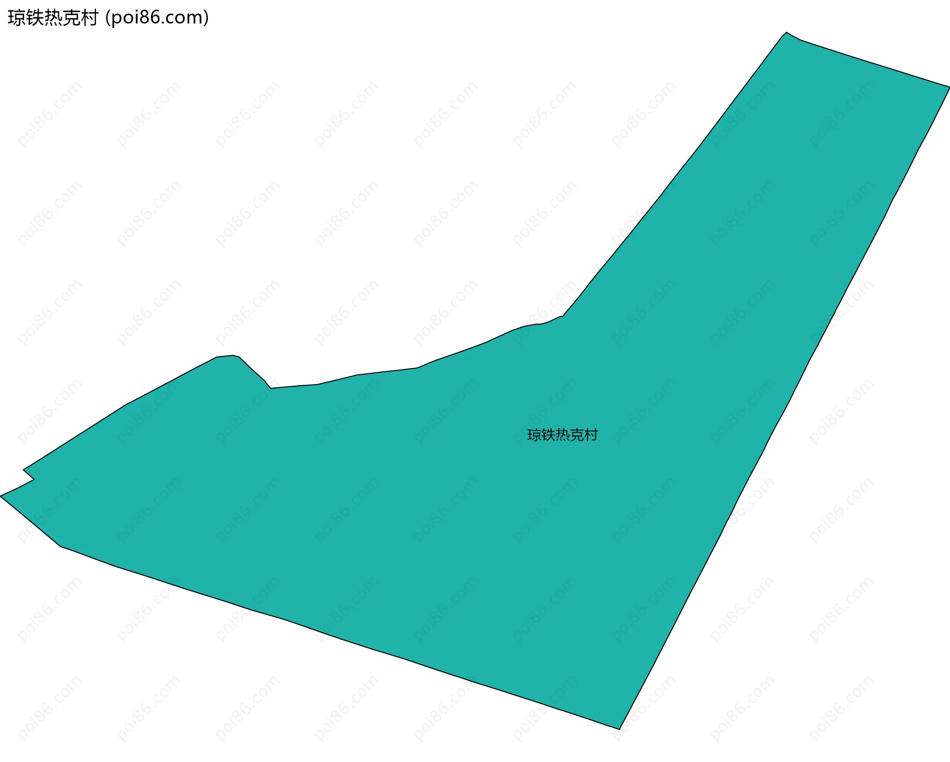 琼铁热克村边界地图