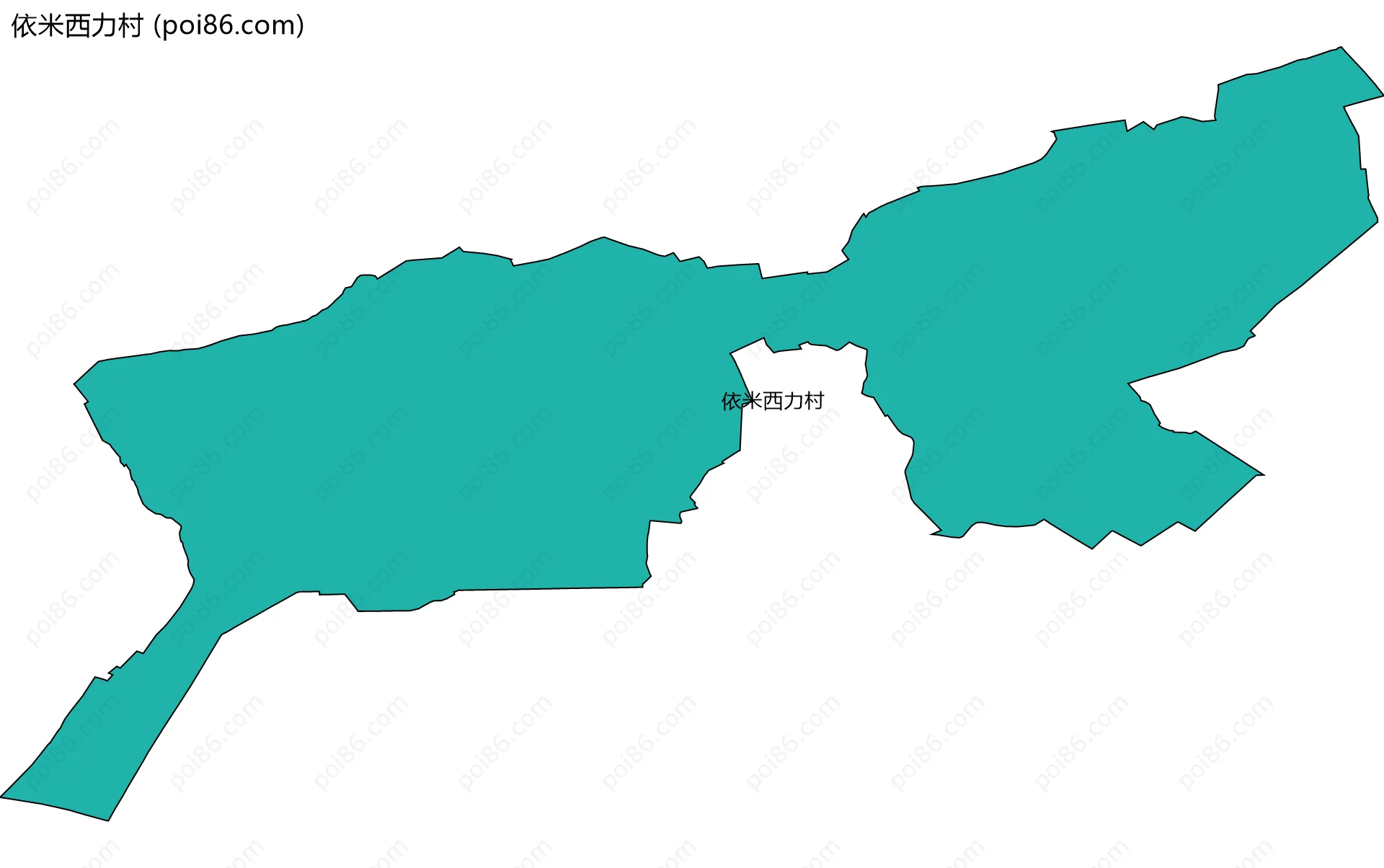 依米西力村边界地图