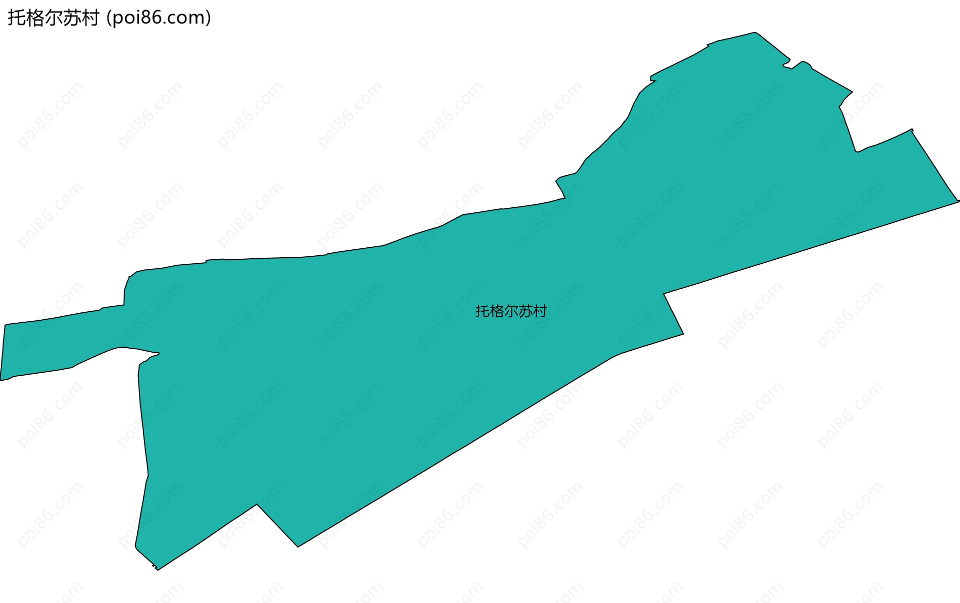 托格尔苏村边界地图