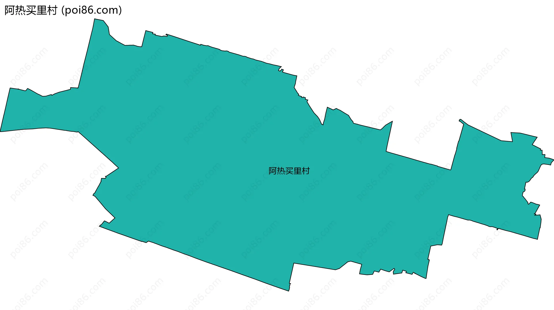 阿热买里村边界地图