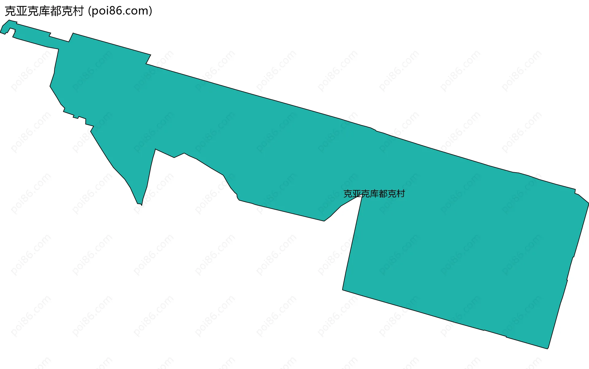 克亚克库都克村边界地图