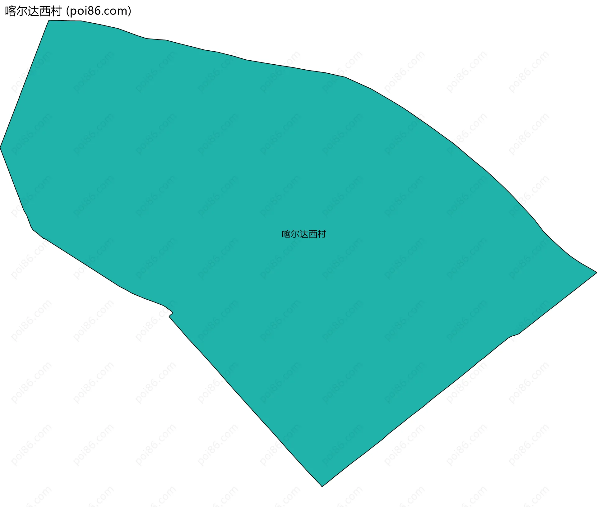 喀尔达西村边界地图