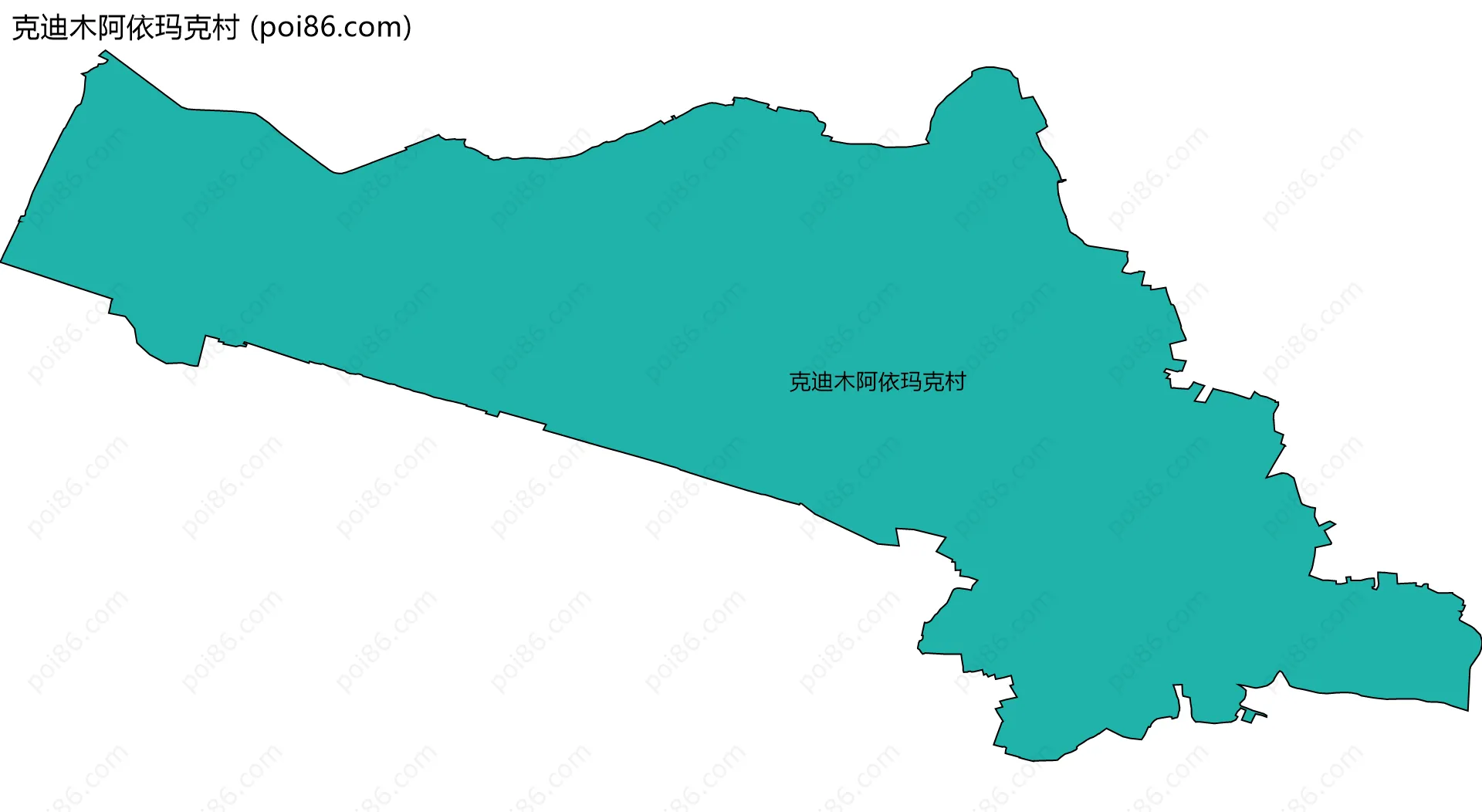 克迪木阿依玛克村边界地图