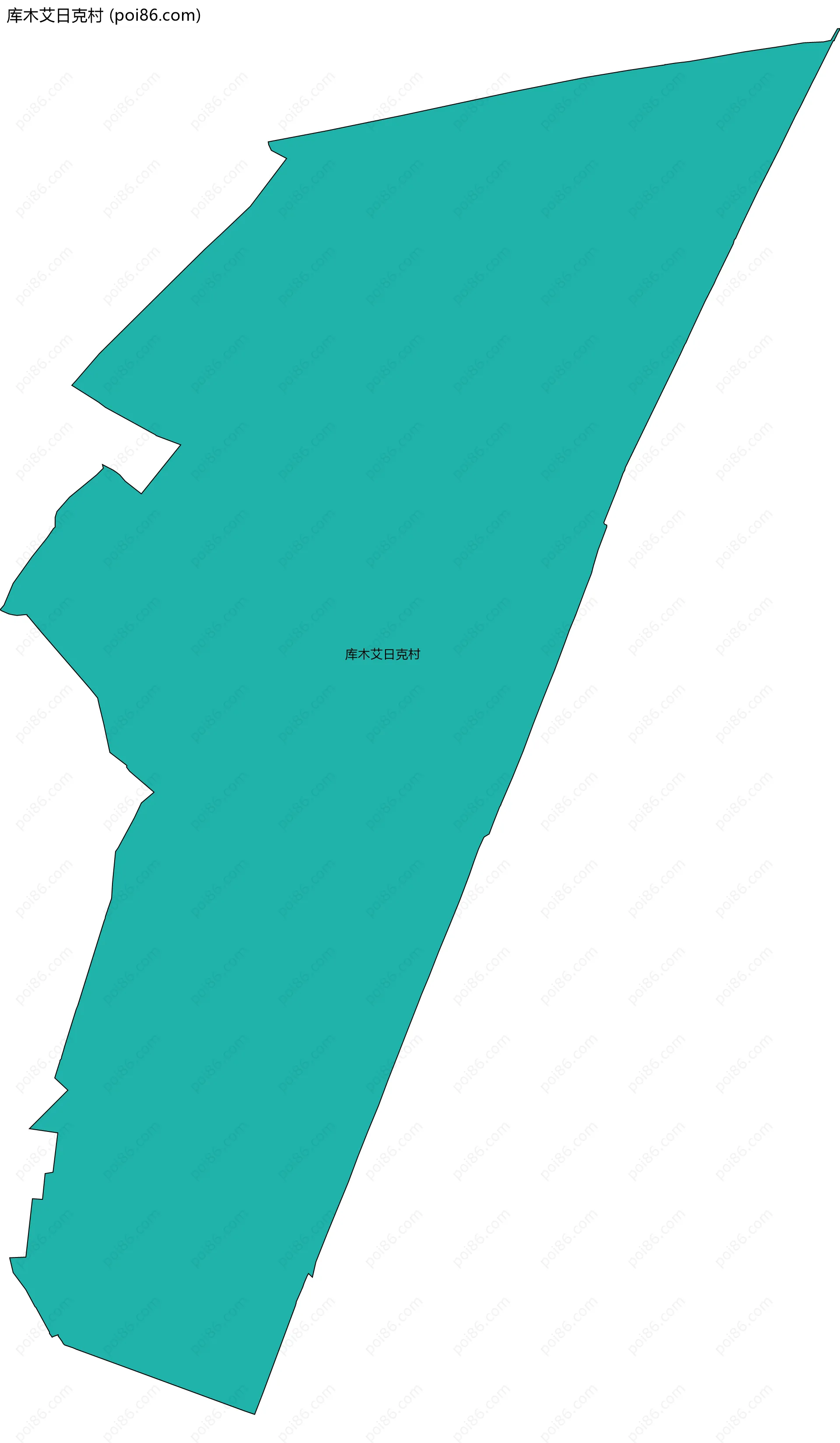 库木艾日克村边界地图