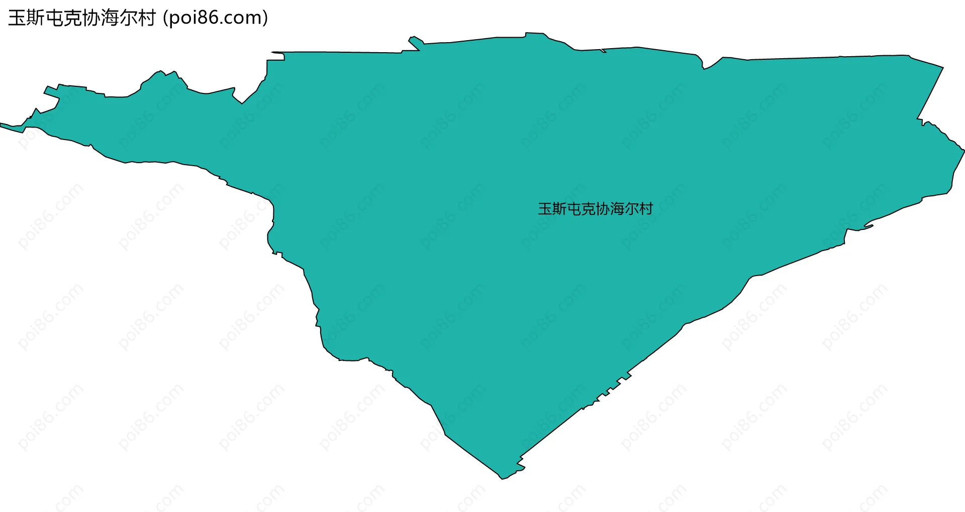 玉斯屯克协海尔村边界地图