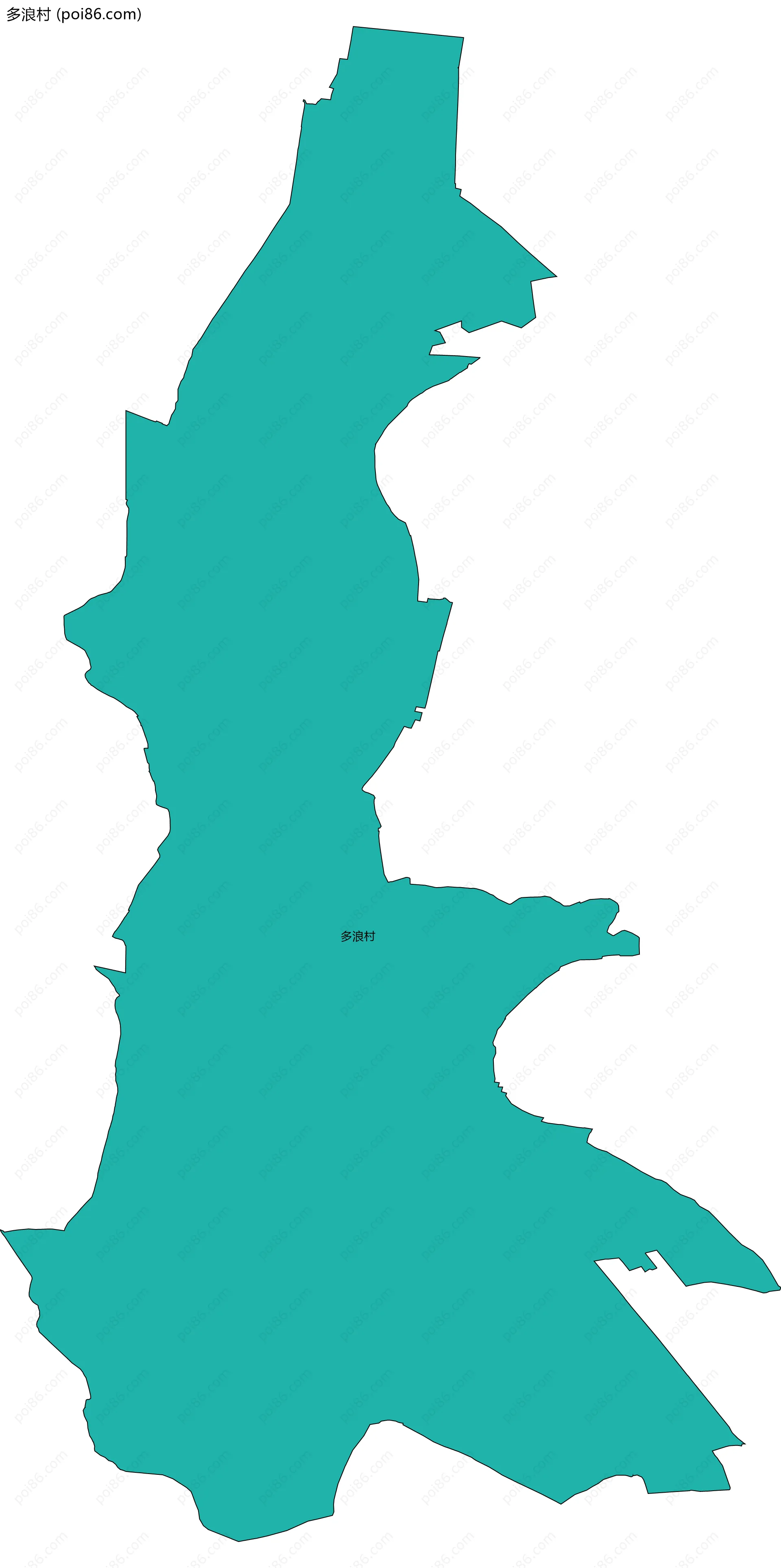 多浪村边界地图