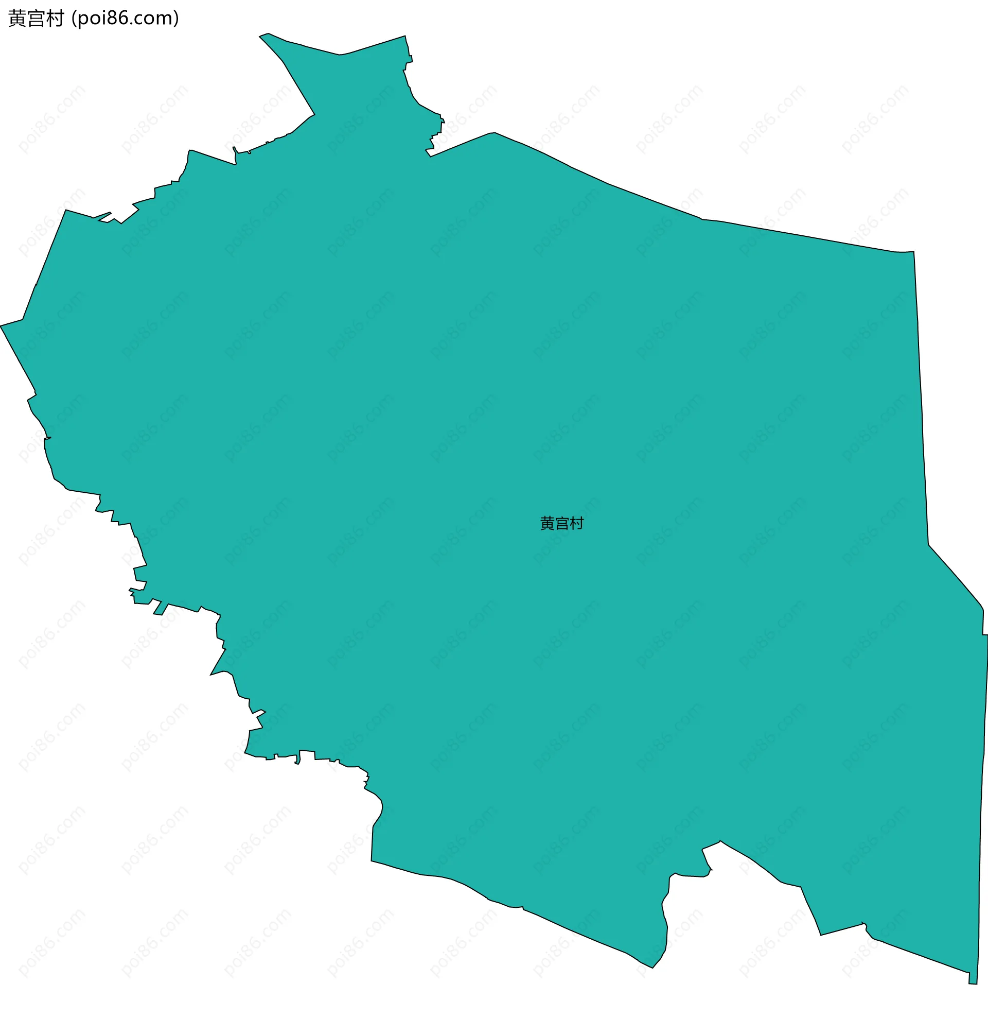 黄宫村边界地图