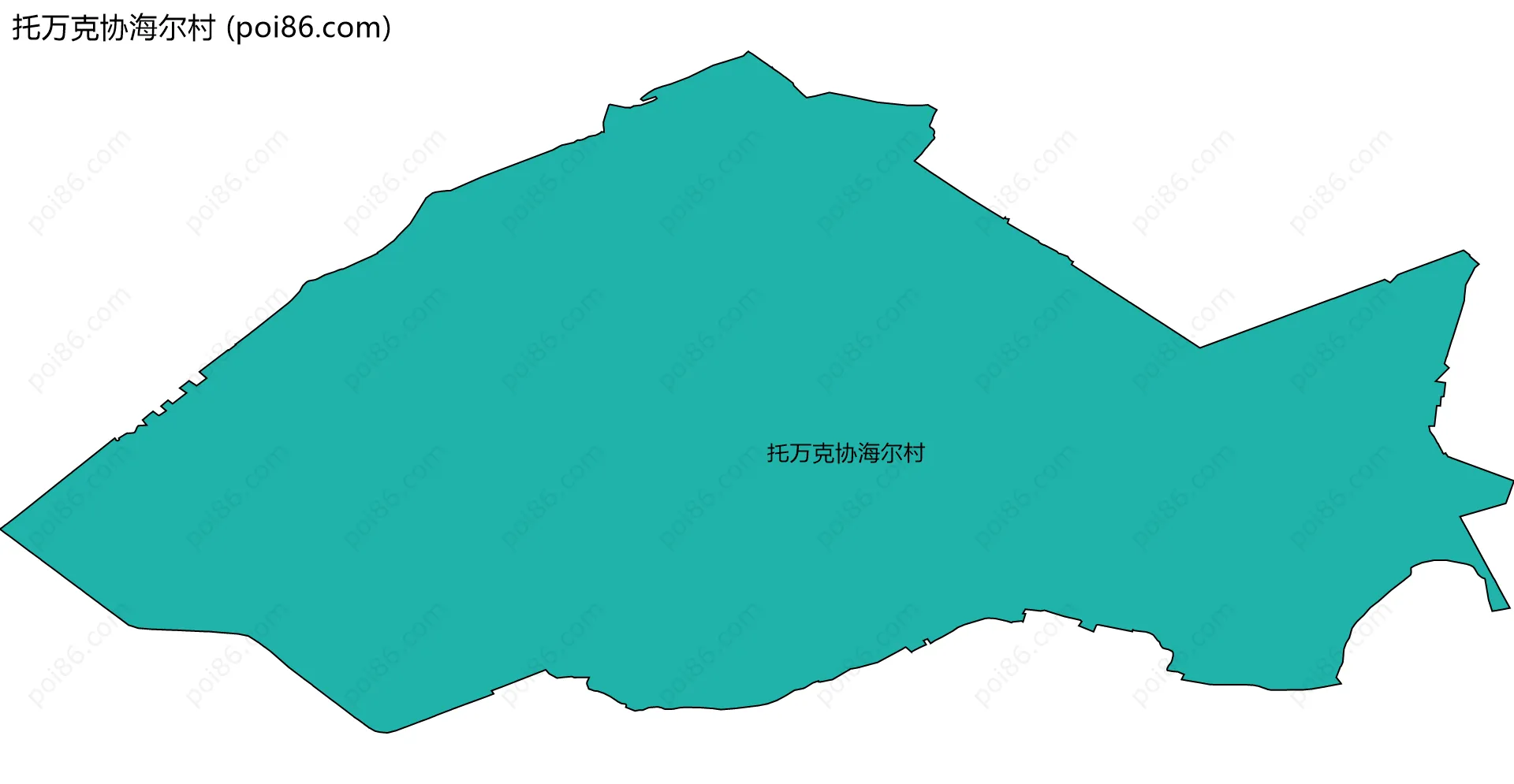 托万克协海尔村边界地图