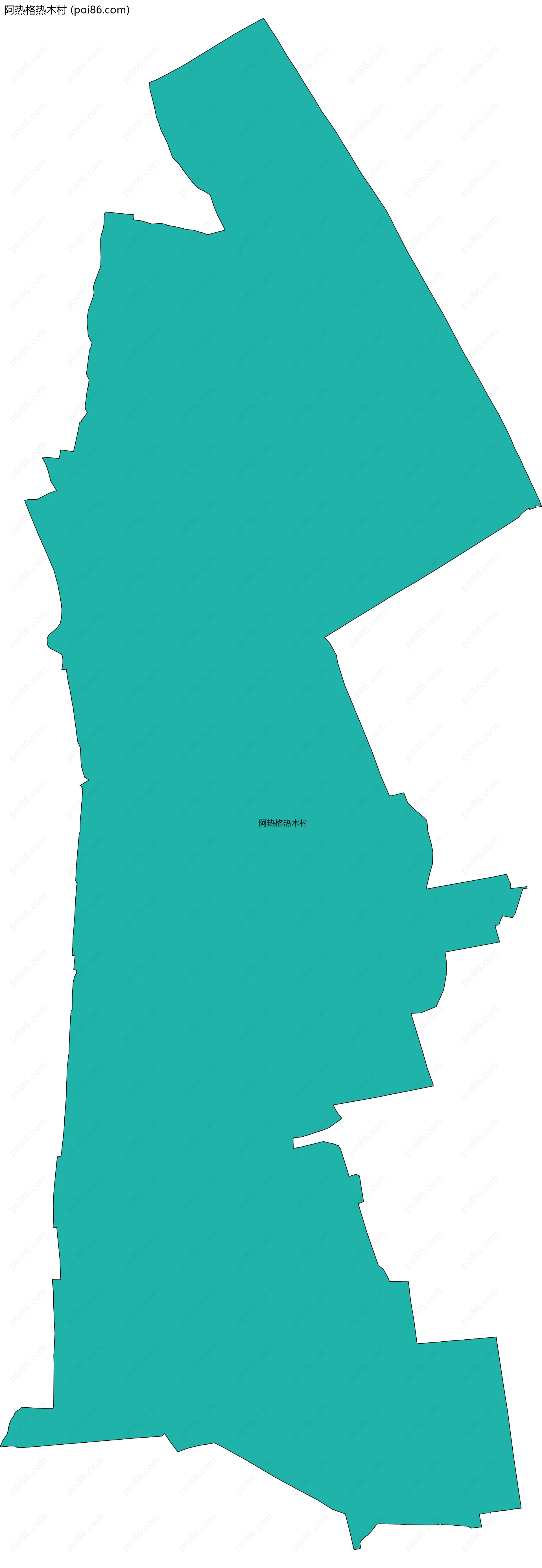 阿热格热木村边界地图