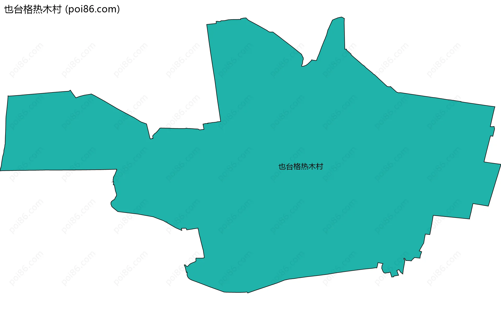 也台格热木村边界地图