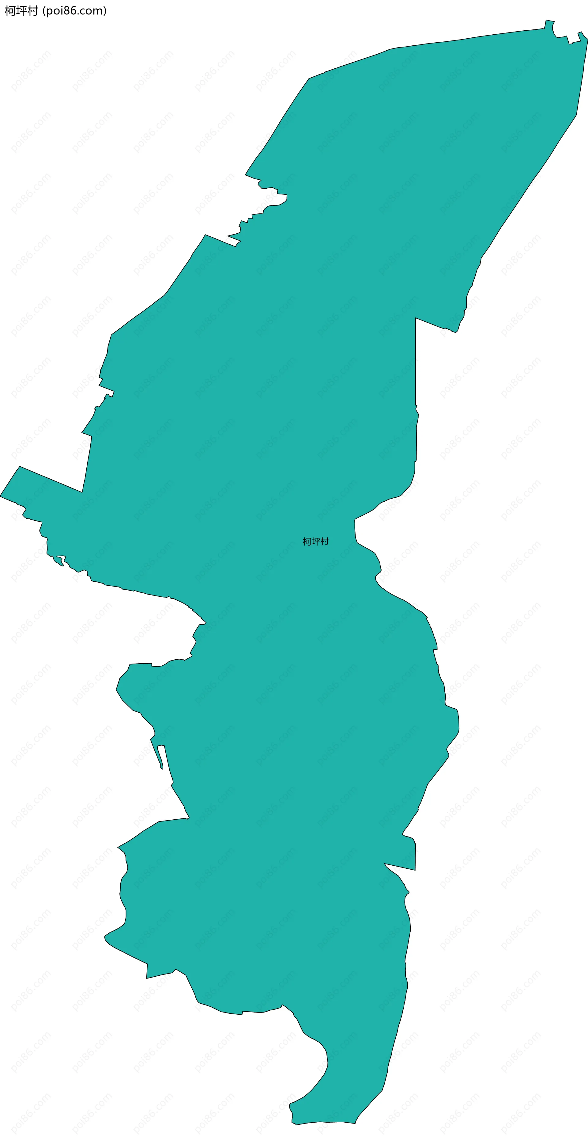 柯坪村边界地图