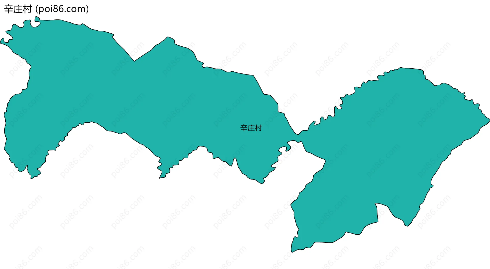 辛庄村边界地图