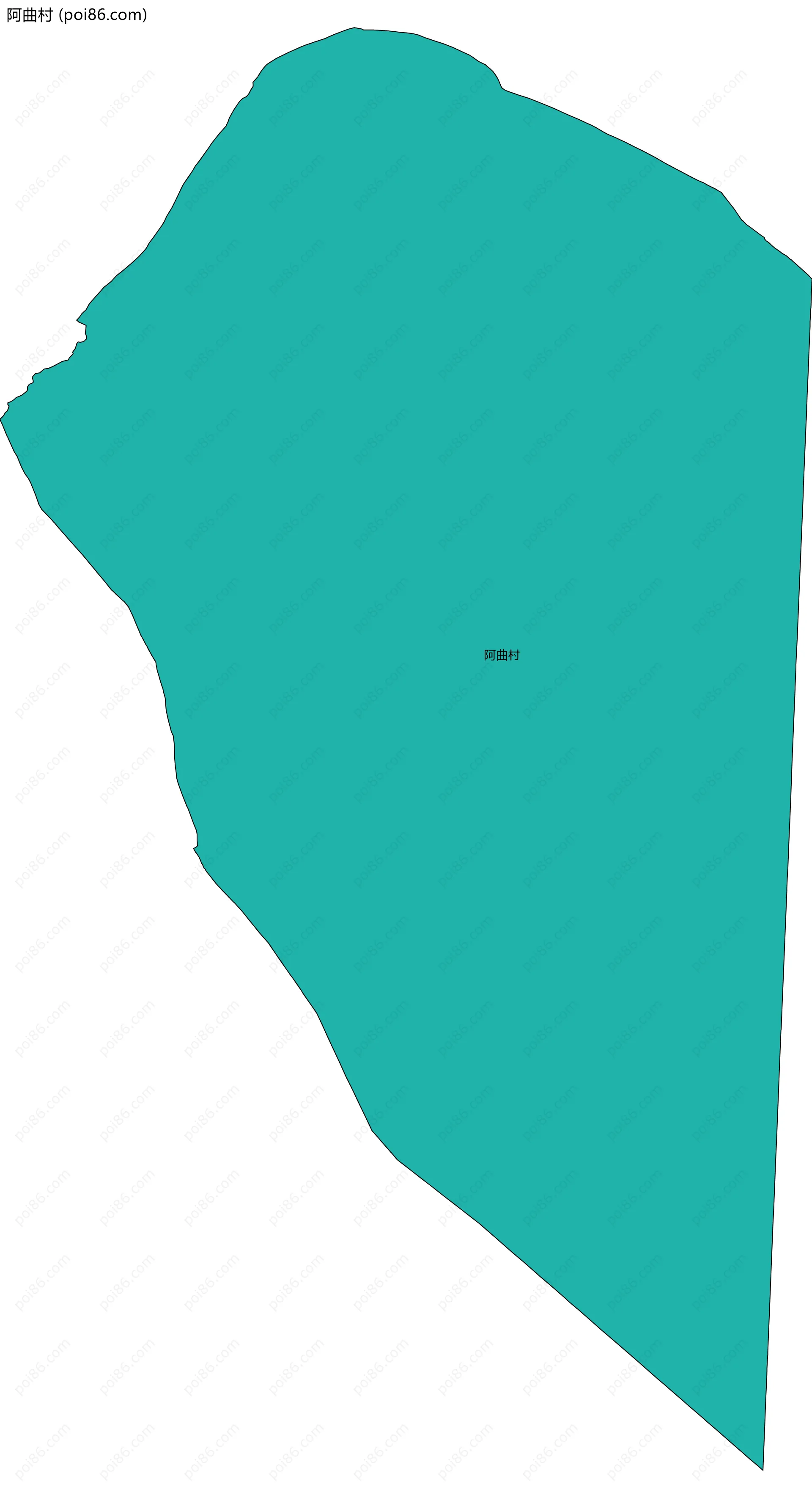 阿曲村边界地图
