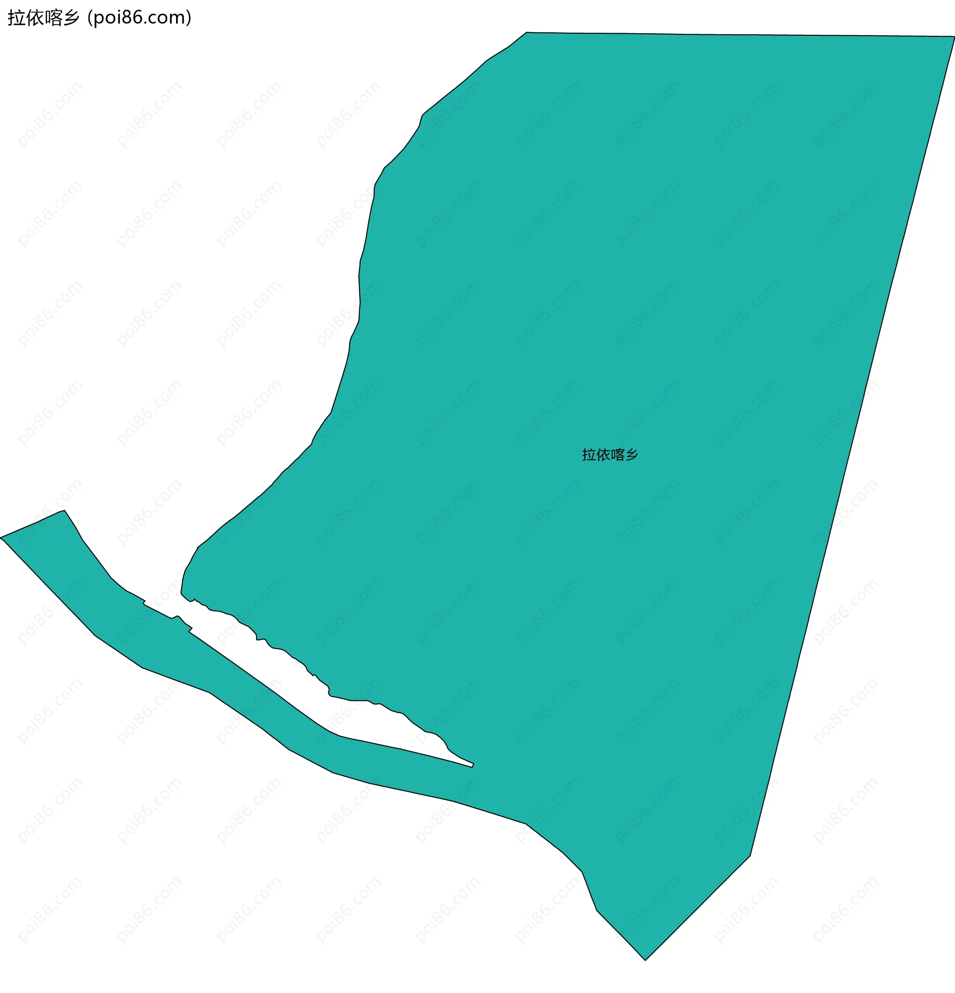 拉依喀乡边界地图