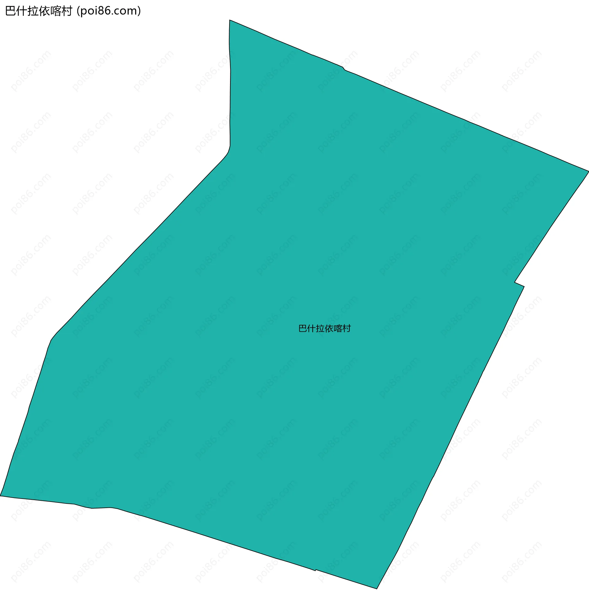 巴什拉依喀村边界地图