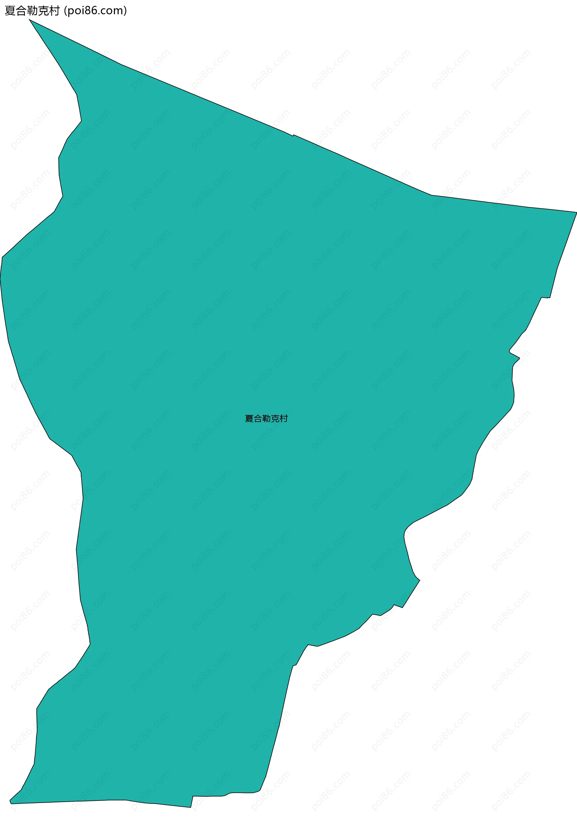 夏合勒克村边界地图