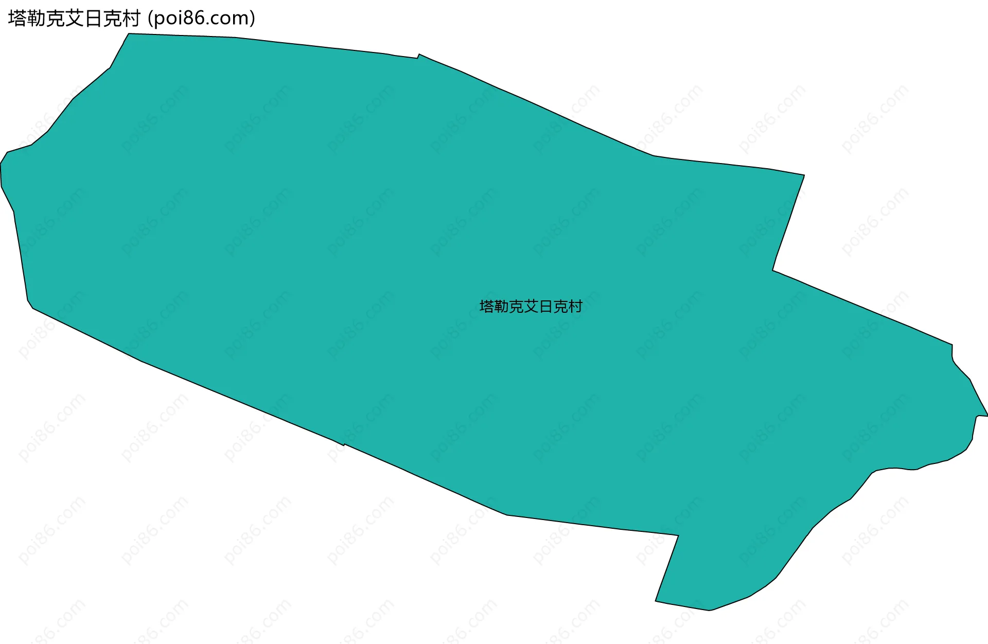 塔勒克艾日克村边界地图