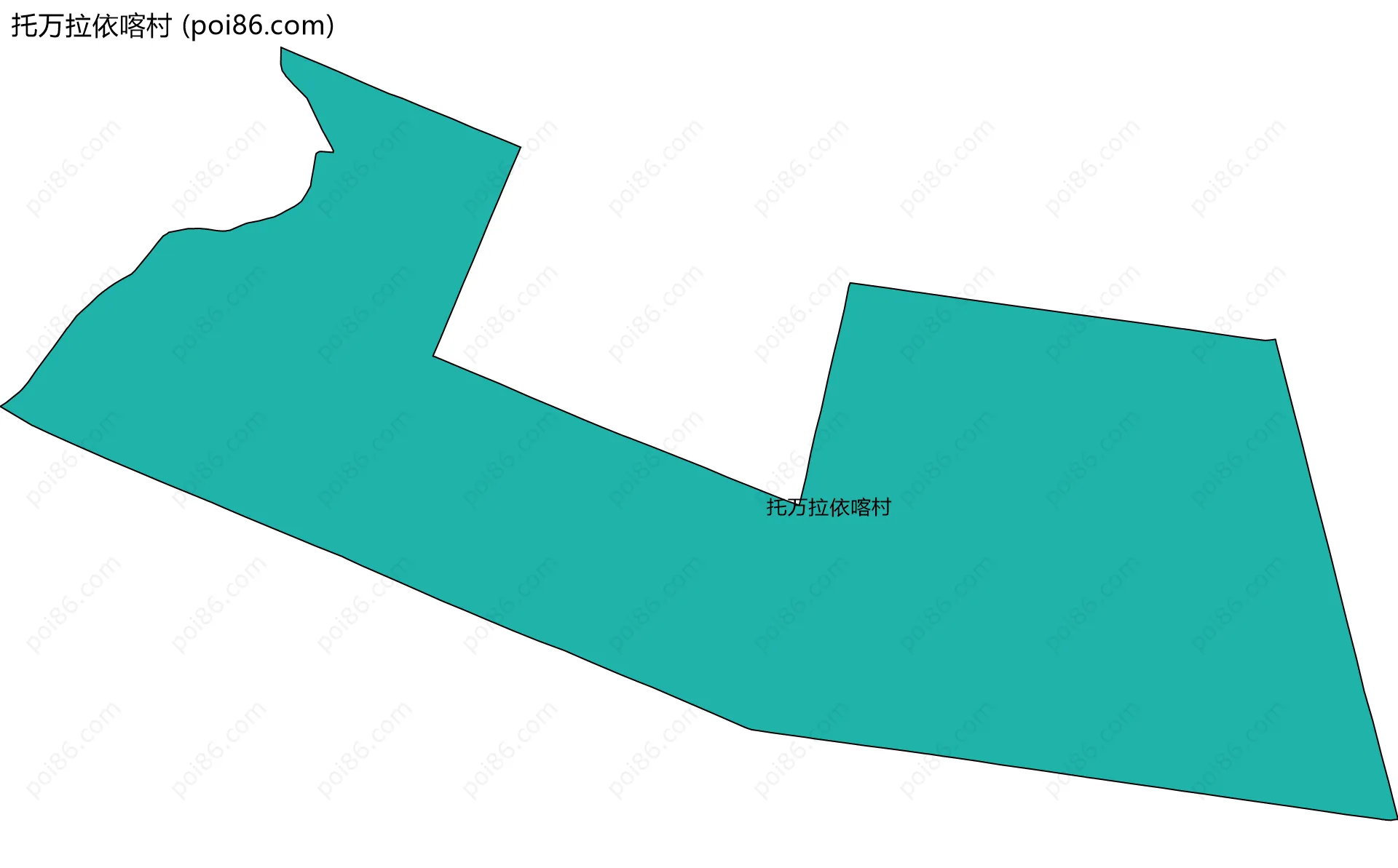 托万拉依喀村边界地图