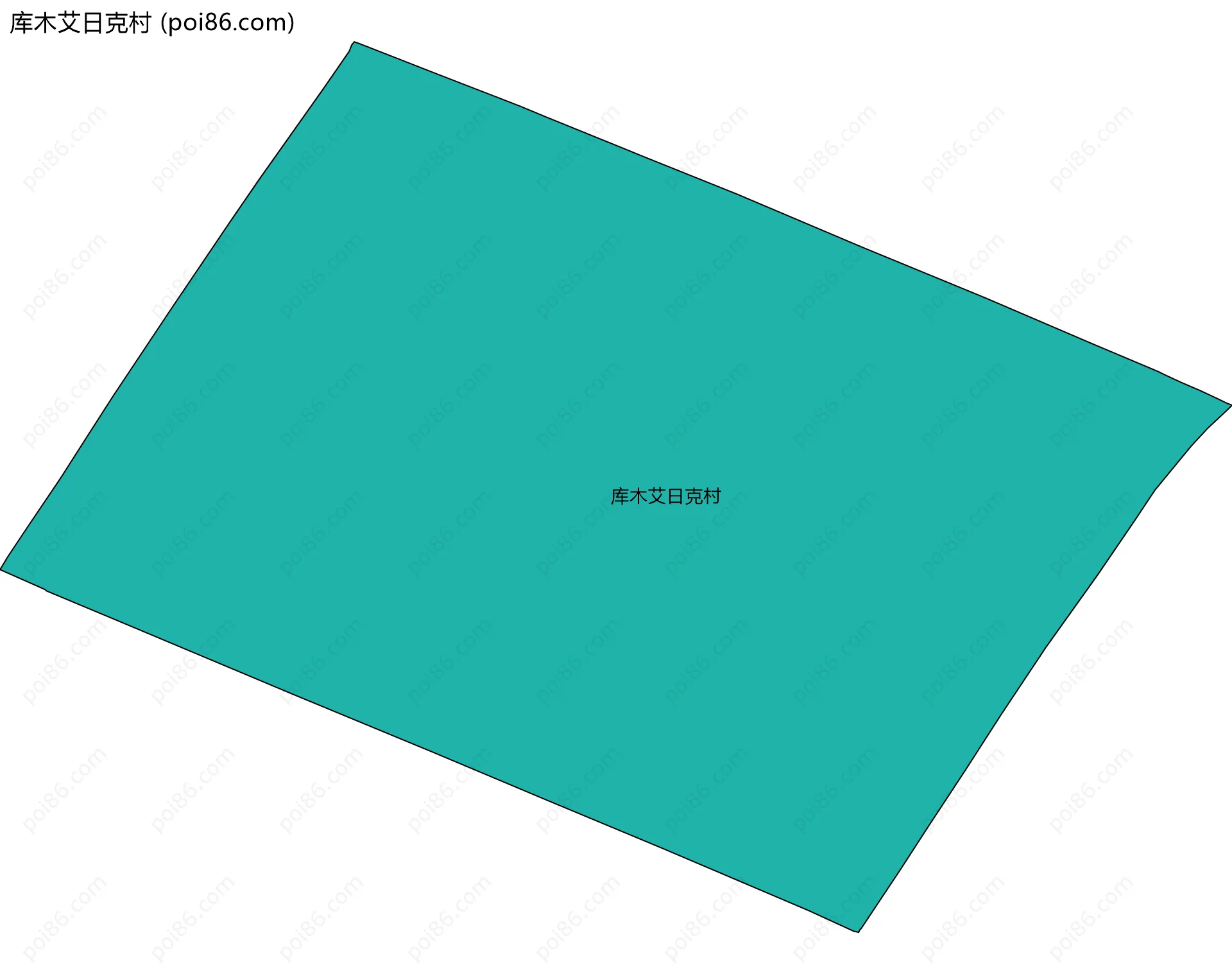 库木艾日克村边界地图