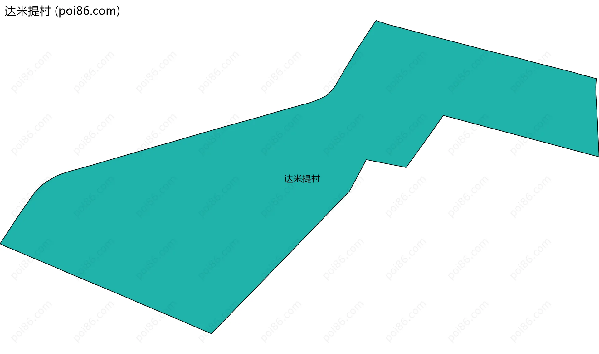 达米提村边界地图