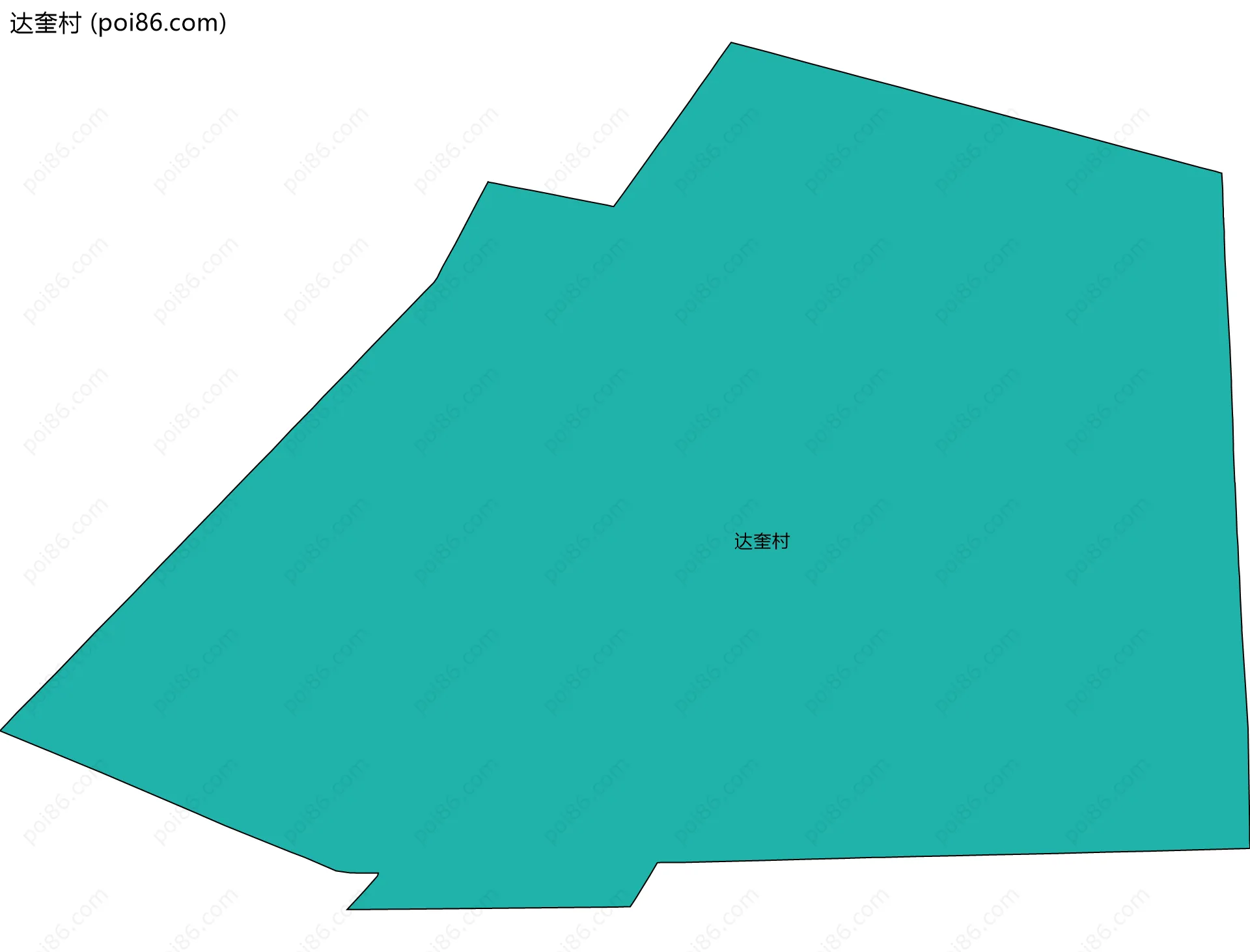 达奎村边界地图